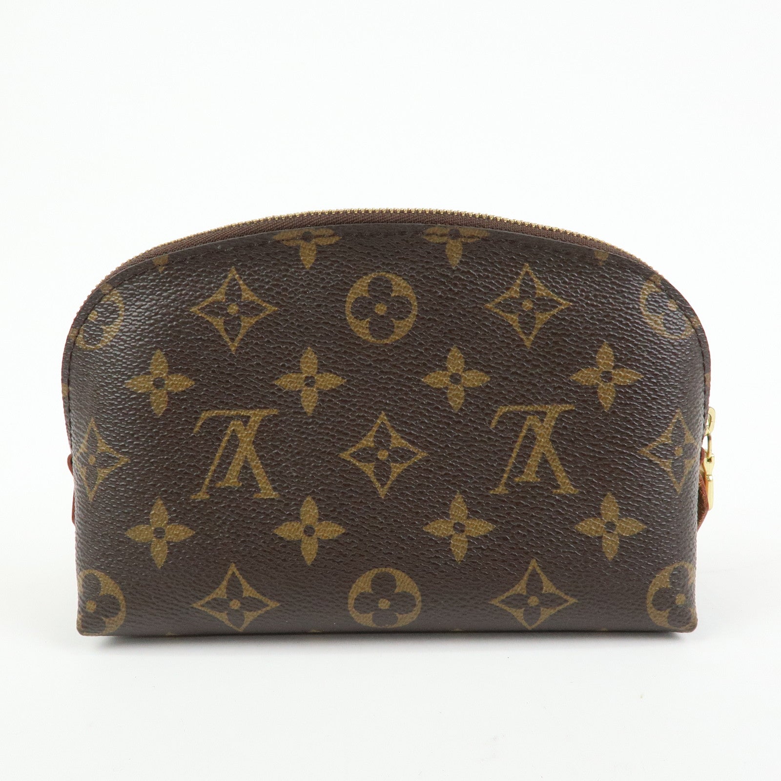 Louis Vuitton Monogram Pochette Cosmetic PM Pouch Brown M47515