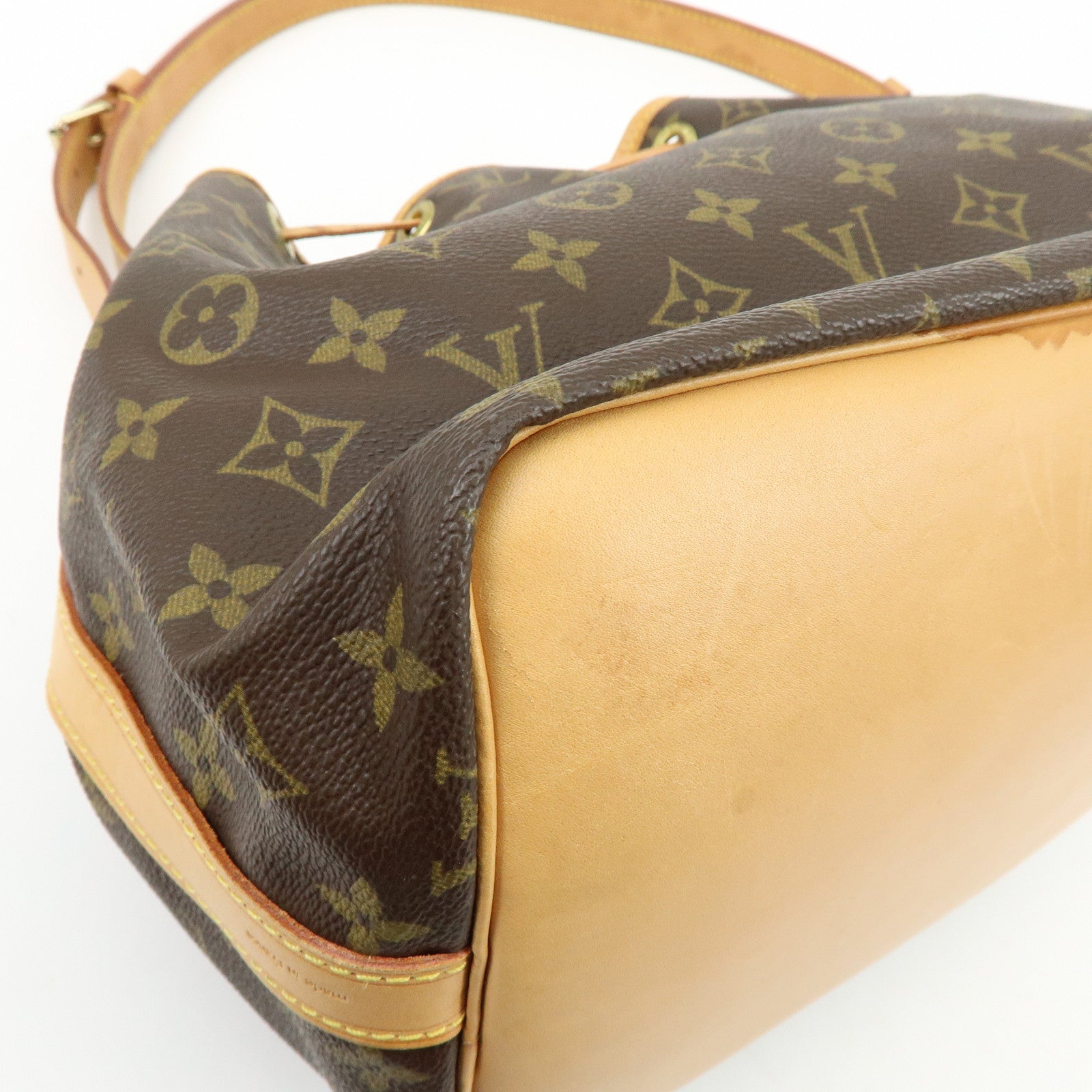 Louis Vuitton Monogram Petit Noe Shoulder Bag Brown M42226