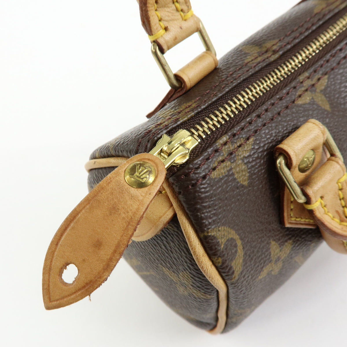 Louis Vuitton Monogram Canvas Mini Speedy Hand Bag Brown M41534
