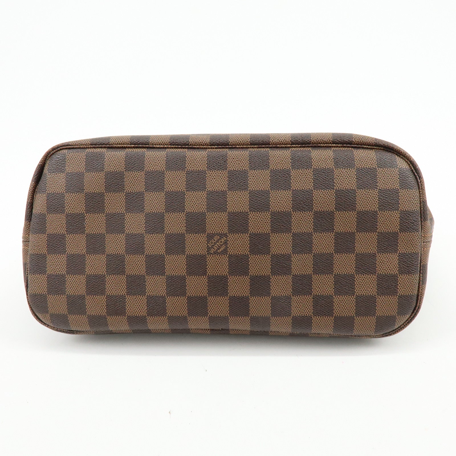 Louis Vuitton Damier Ebene Neverfull MM Tote Bag Cerise N41358