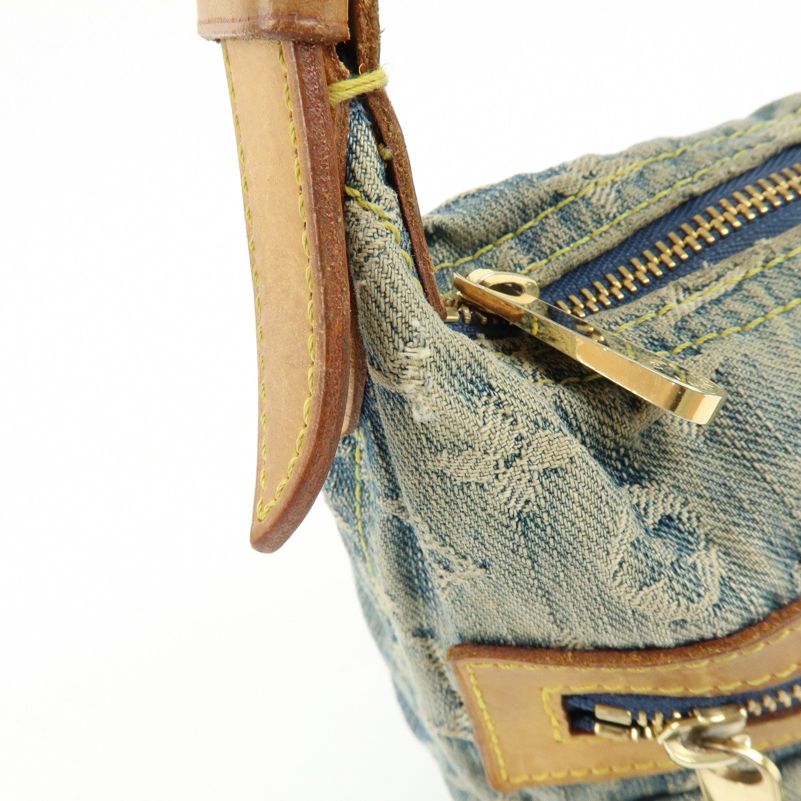 Louis Vuitton Monogram Denim Baggy PM 2Way Bag Shoulder Bag M95049