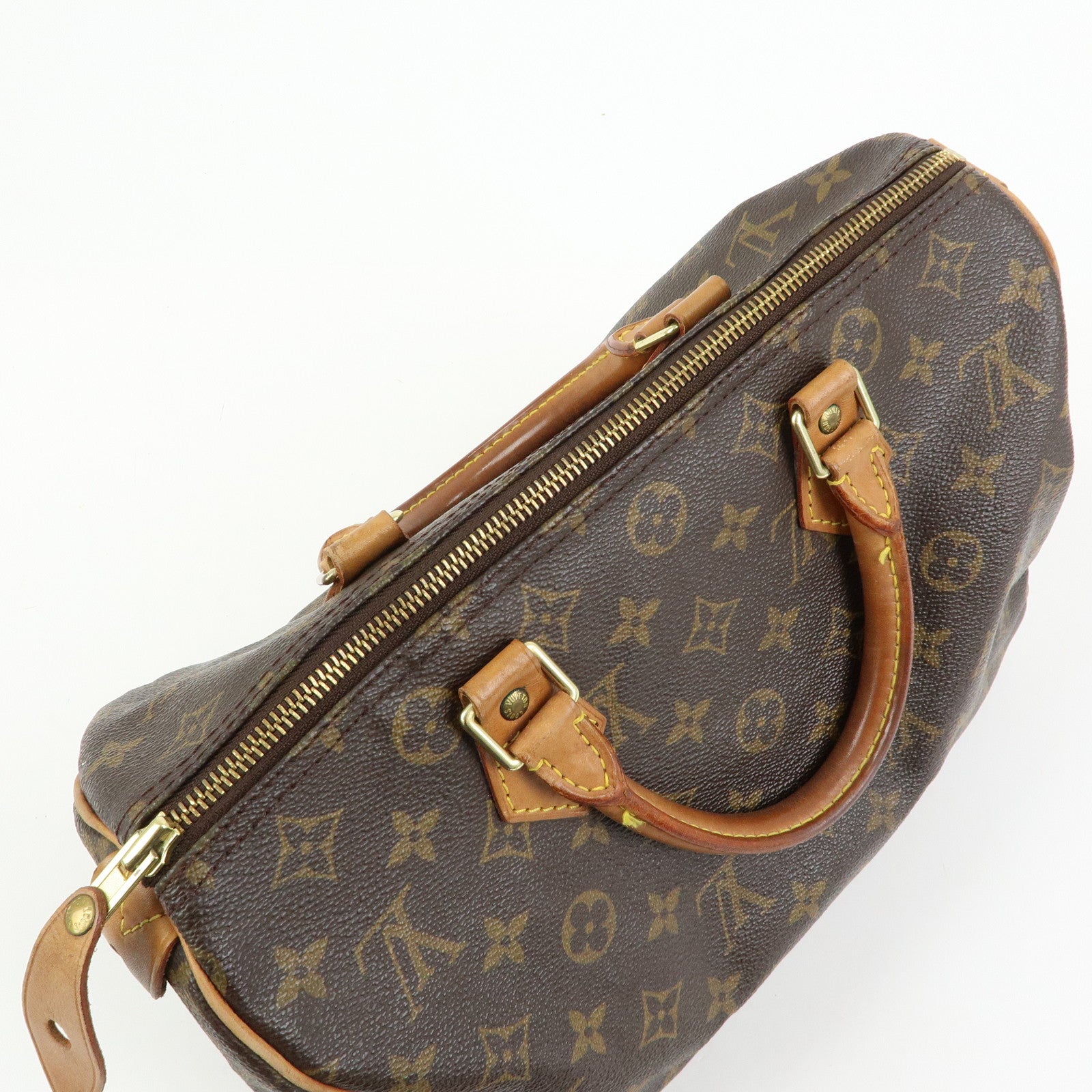 Louis Vuitton Monogram Speedy 30 Boston Bag Hand Bag Brown M41526