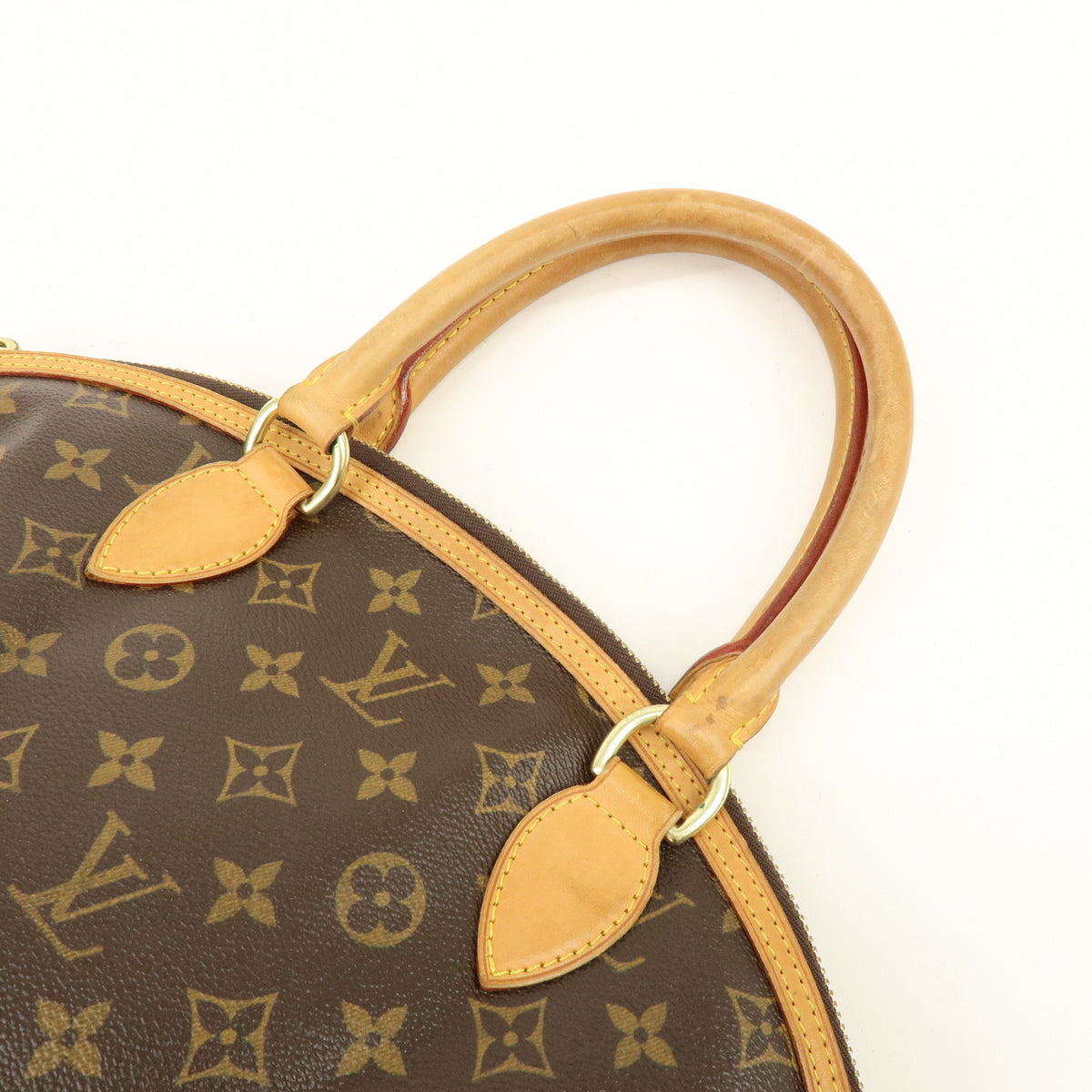 Louis Vuitton Monogram Lockit Vertical Hand Bag Brown M40103
