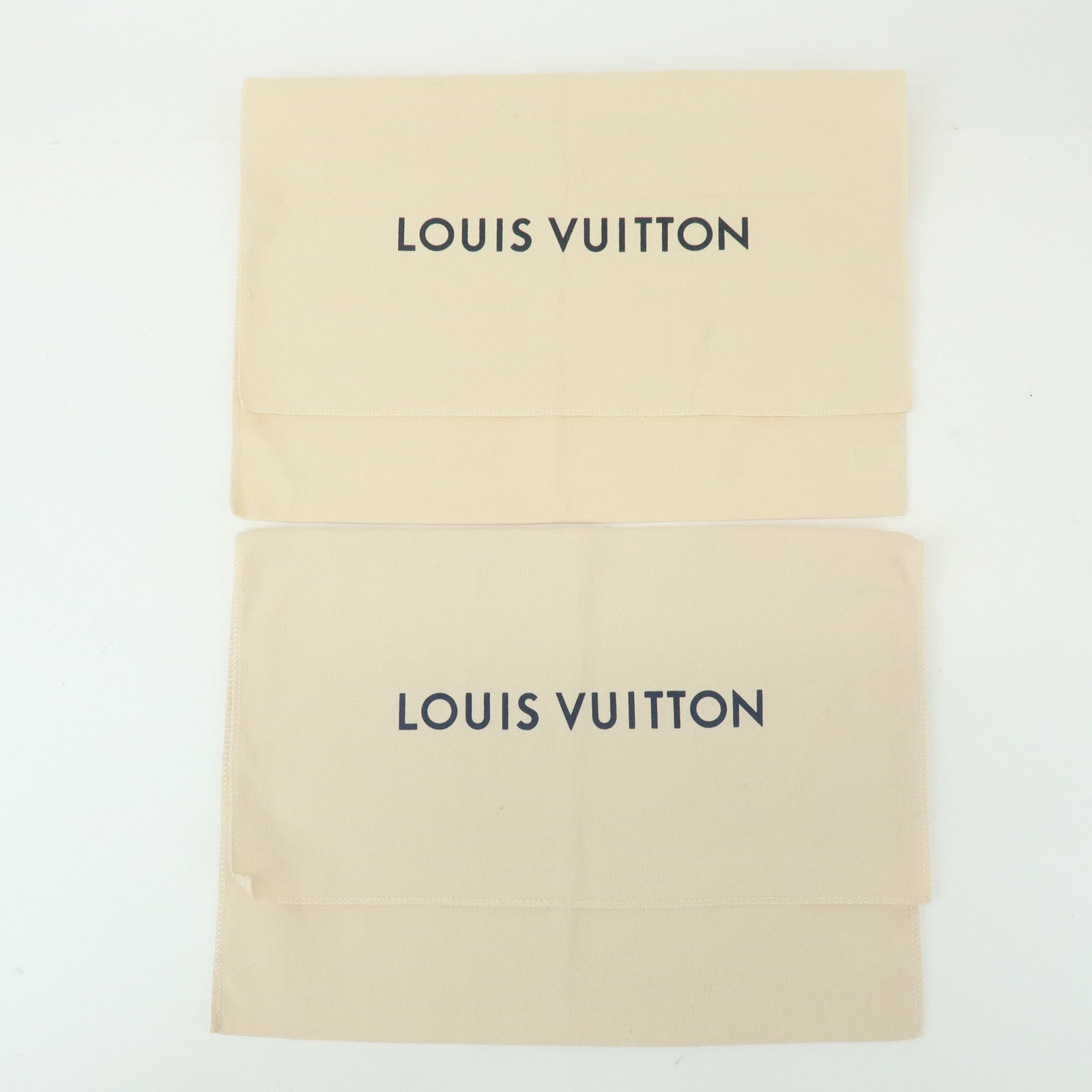 Loiuis Vuitton Set Of 10 Dust Bag Flap Style Beige