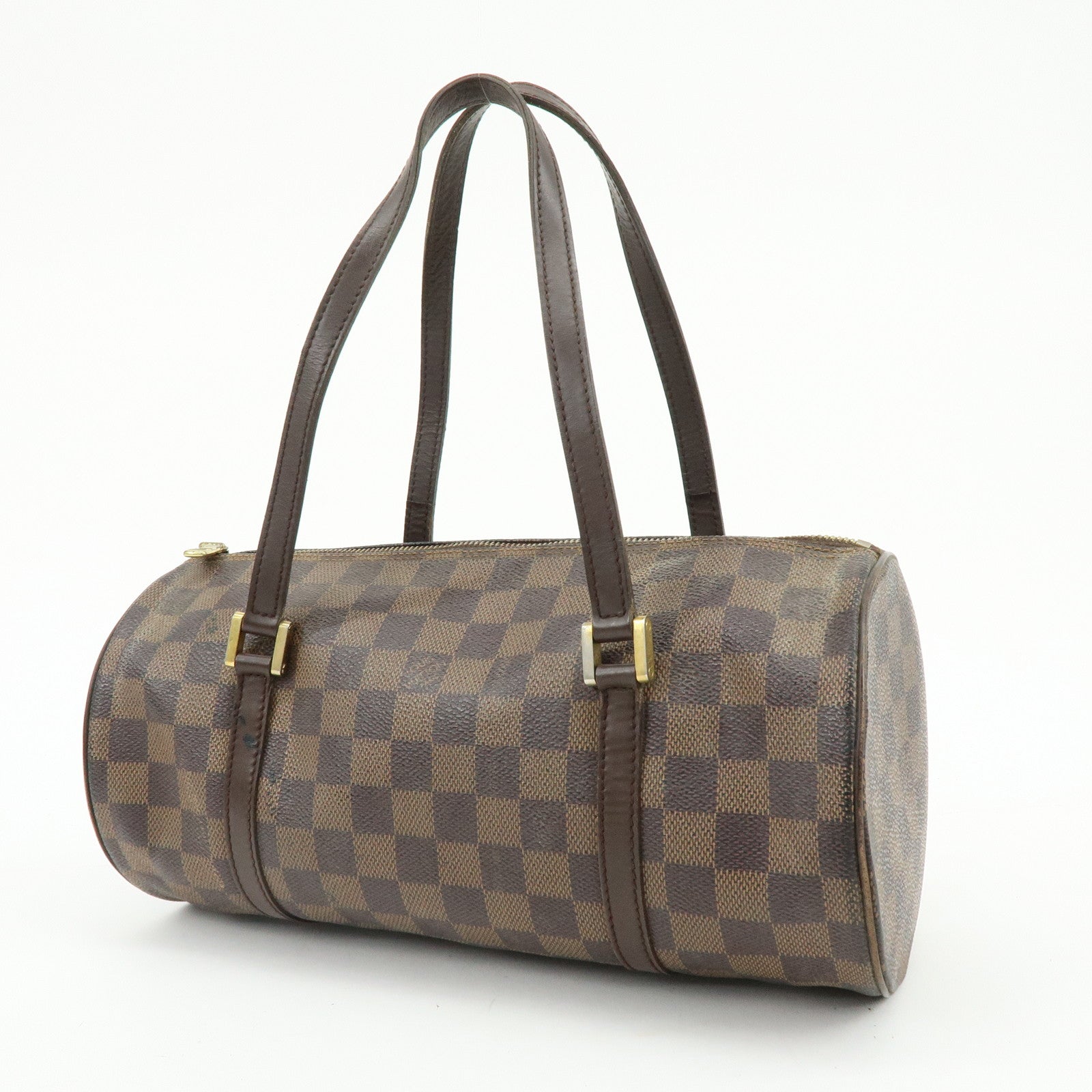 Louis Vuitton Damier Ebene Papillon 30 Hand Bag Brown N51303