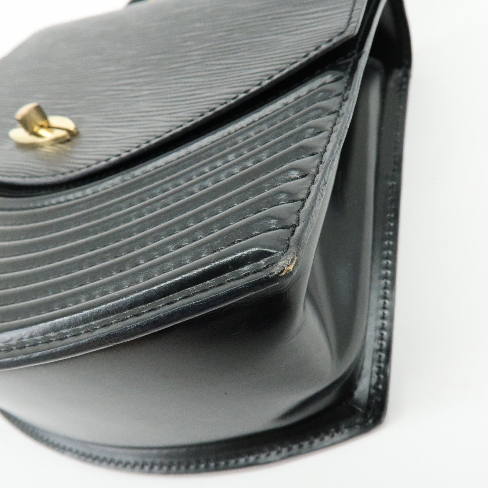 Louis Vuitton Epi Tilsit Shoulder Bag Hand Bag Noir Black M52482