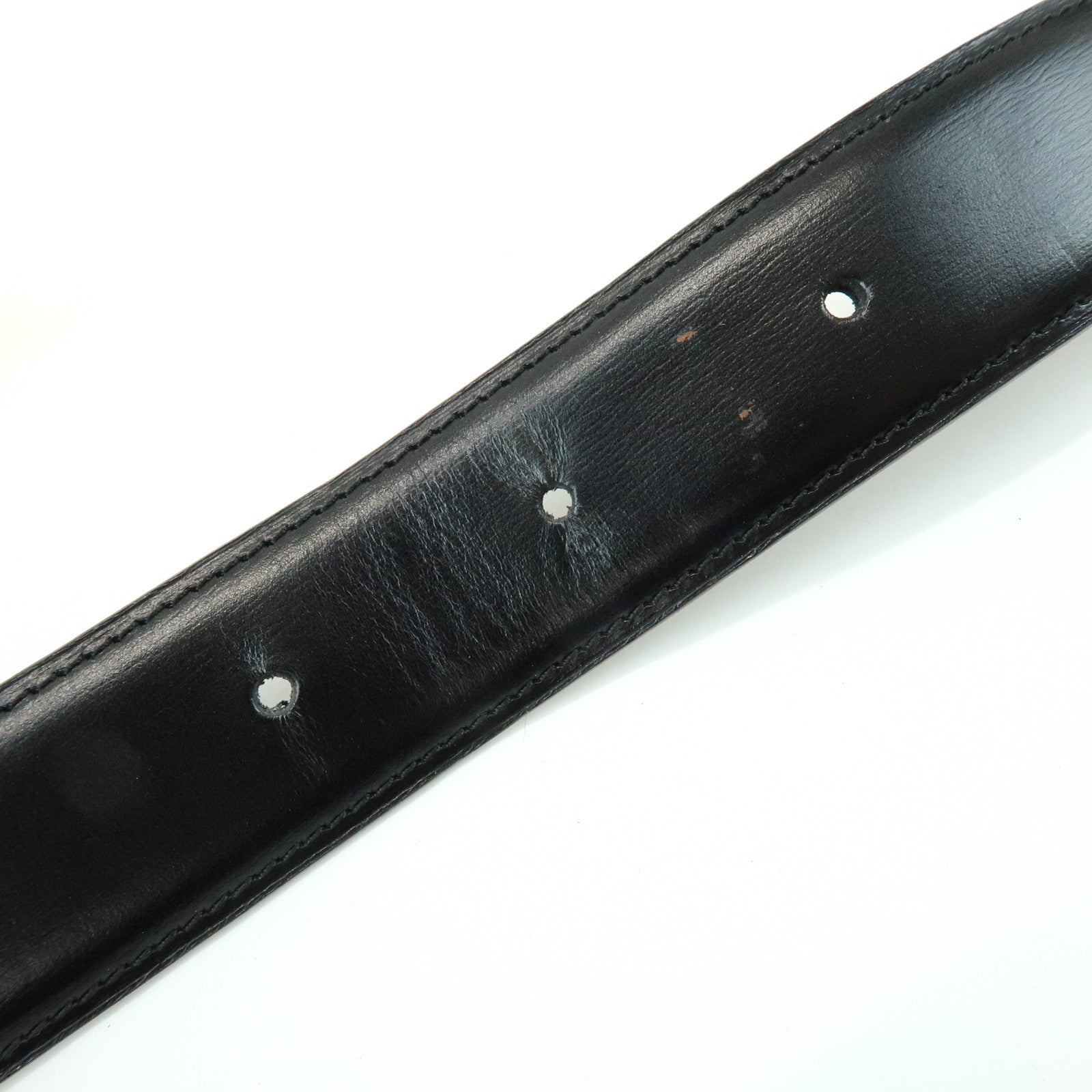Cartier Must de Cartier Panthere Leather Belt Black