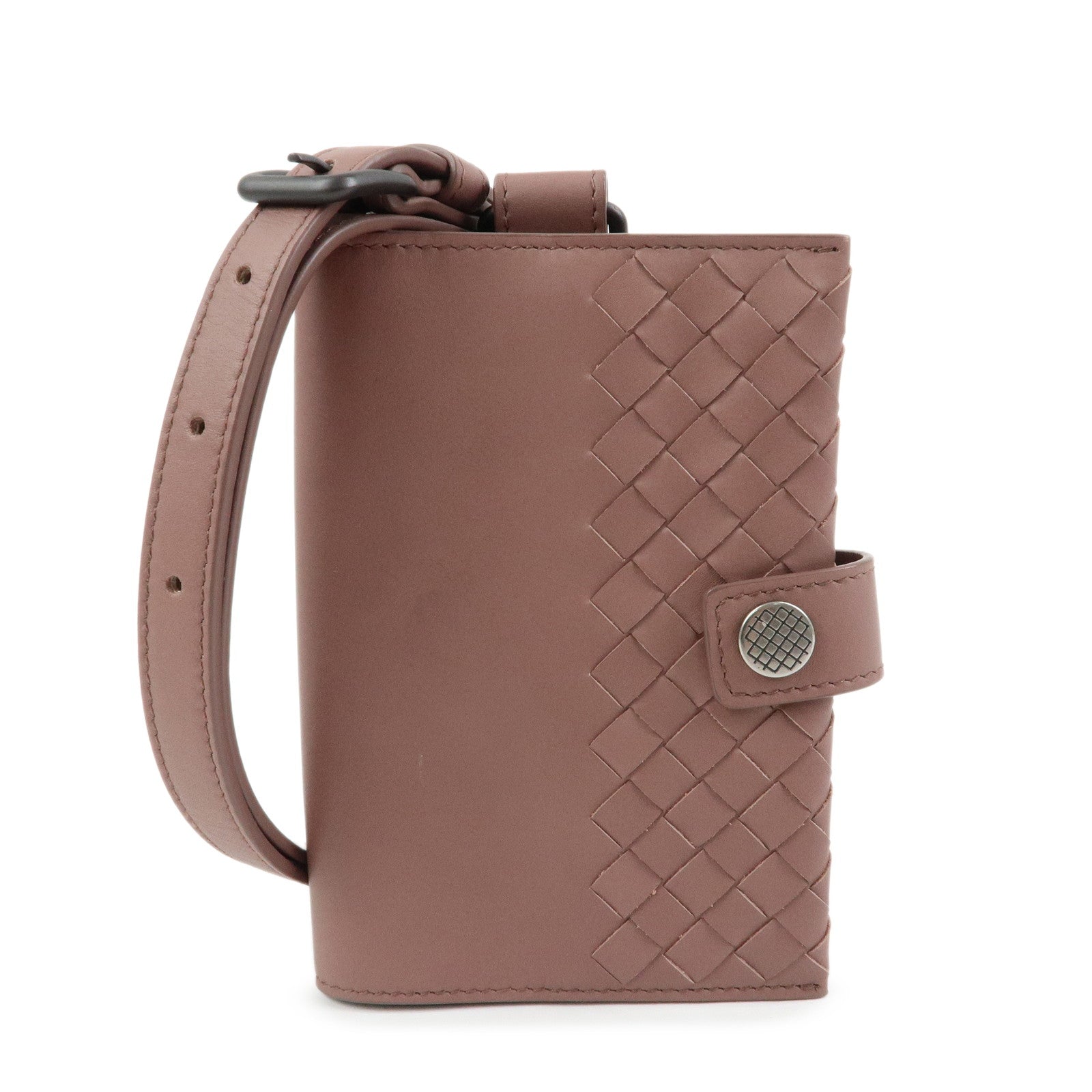 BOTTEGA VENETA Intrecciato Leather Agenda Planner Cover Brown