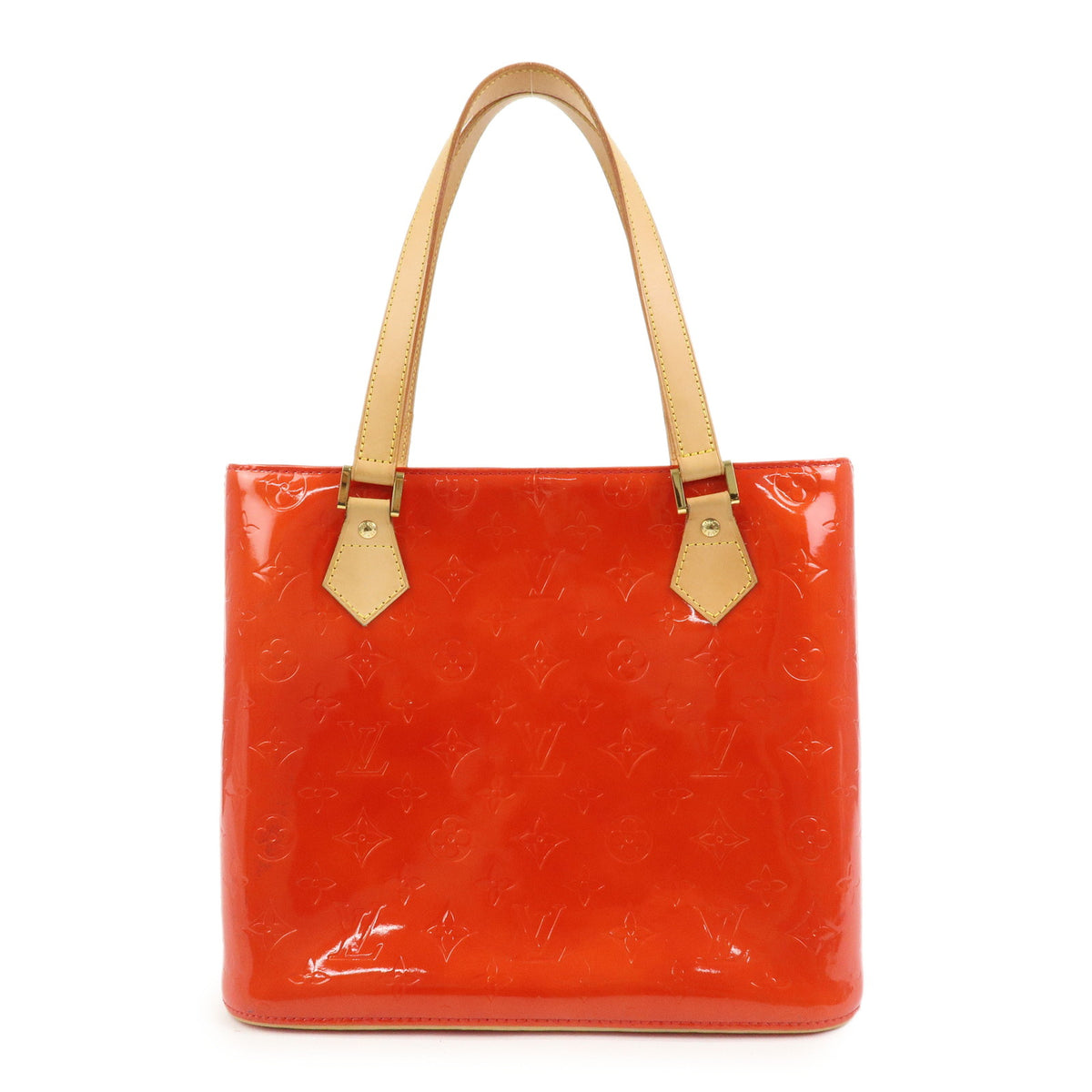Louis Vuitton Monogram Vernis Houston Tote Bag Hand Bag Rouge M91092