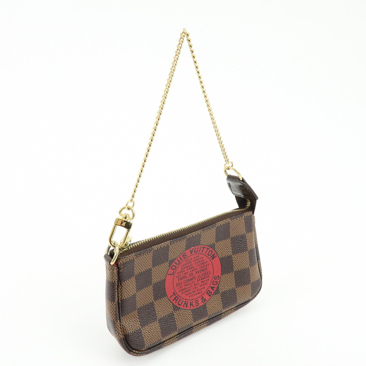 Louis Vuitton Damier T&B Mini Pochette Accessoires Pouch Brown N58011