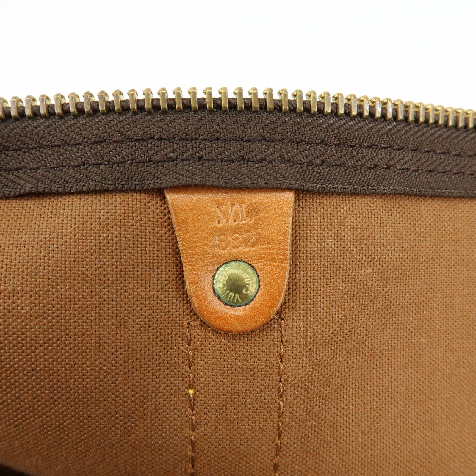 Louis Vuitton Keep All Bandouliere 50 Boston Bag Brown M41416