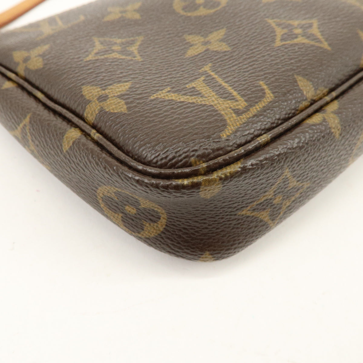 Louis Vuitton Monogram Pochette Accessoires Pouch Hand Bag Brown M51980