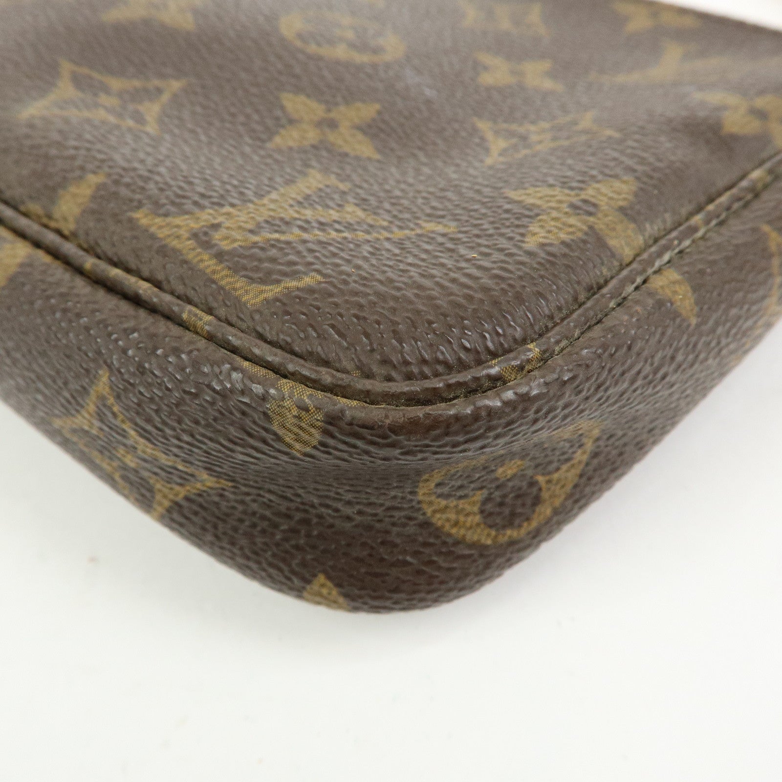 Louis Vuitton Monogram Pochette Accessoires Pouch Hand Bag Brown M51980