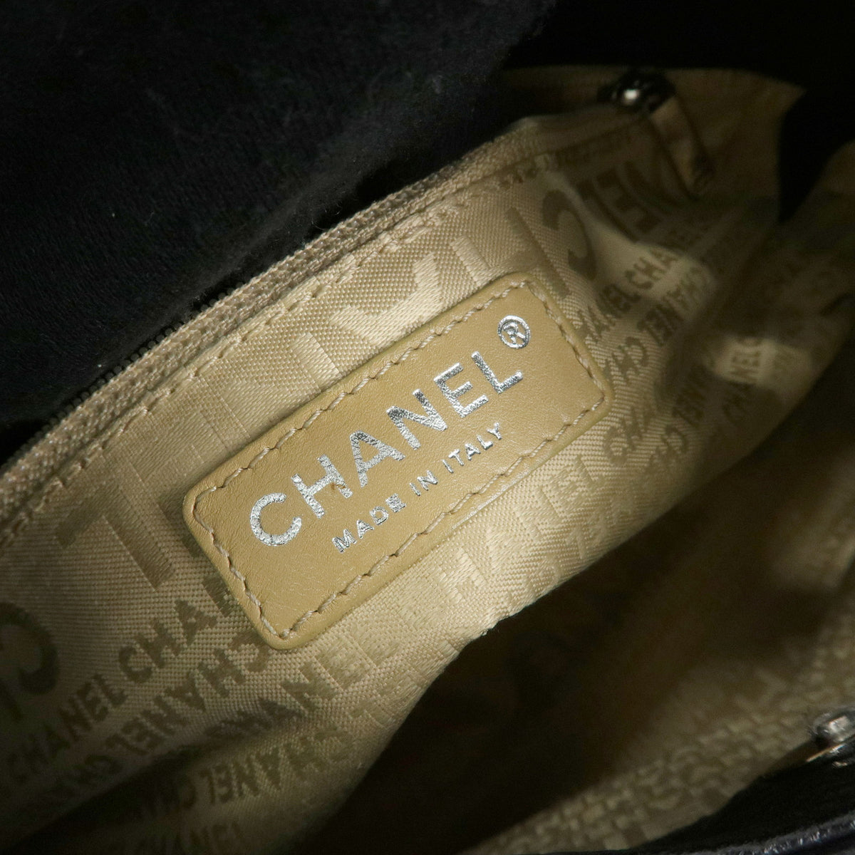CHANEL LAX Leather Shoulder Bag Hand Bag Tassel Black A23055