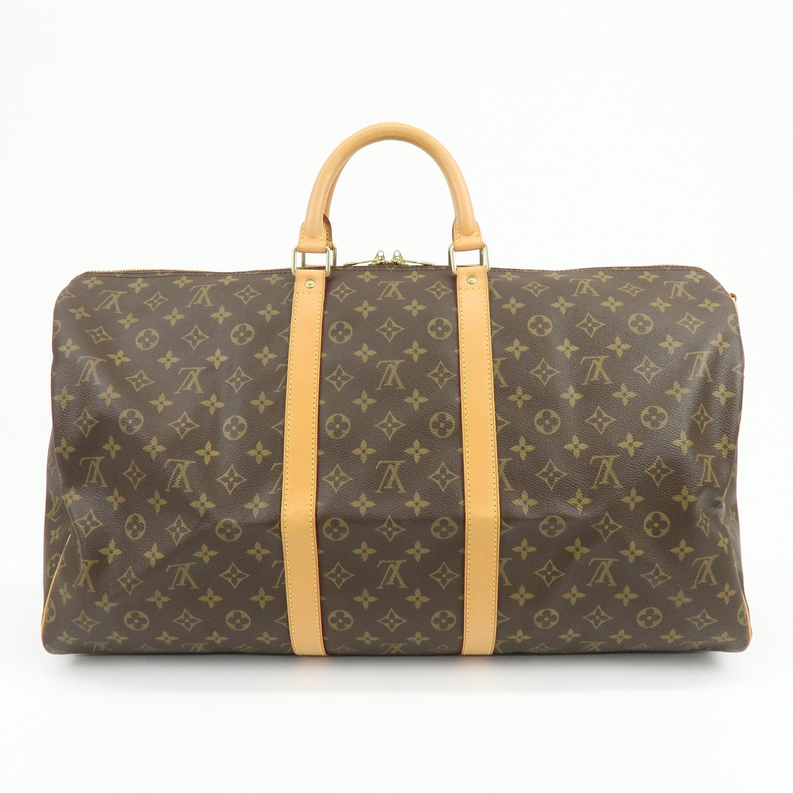 Louis Vuitton Monogram Keep All Bandouliere 55 Boston Bag M41414