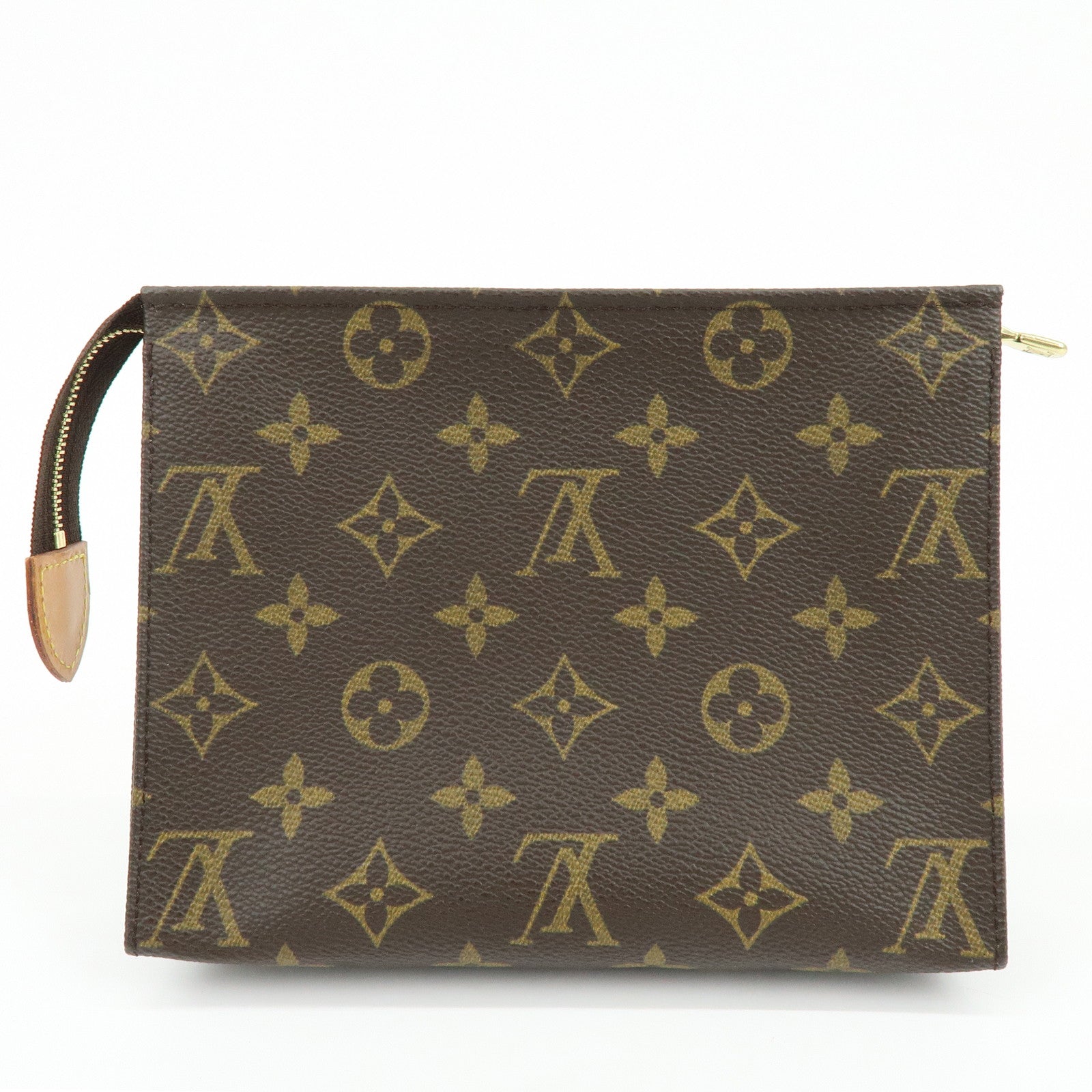Louis Vuitton Monogram Poche Toilette 19 Clutch Bag Pouch Brown M47544