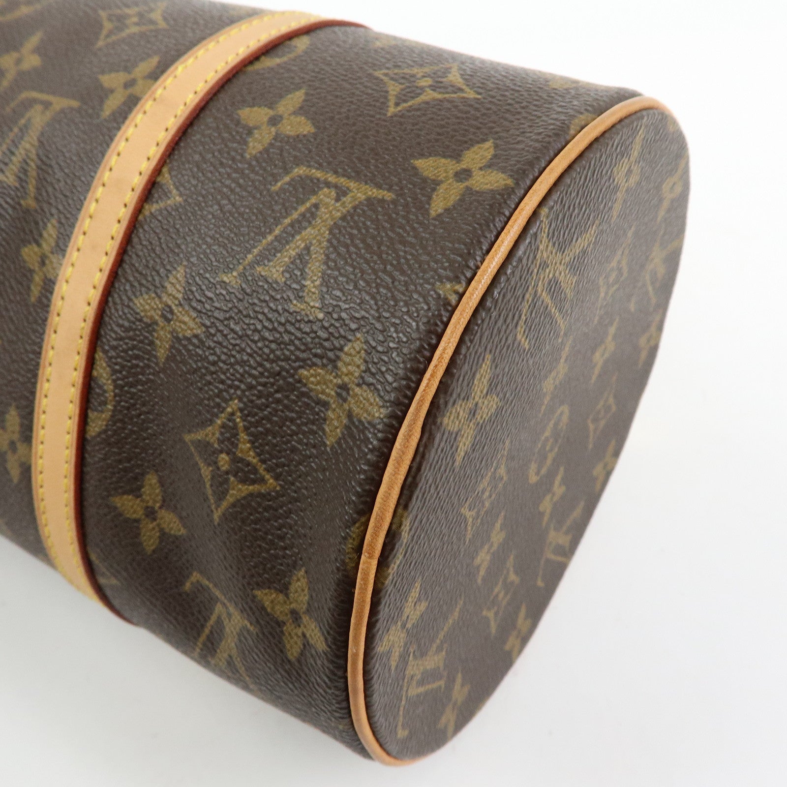 Louis Vuitton Monogram Papillon 30 Hand Bag & Pouch Brown M51385