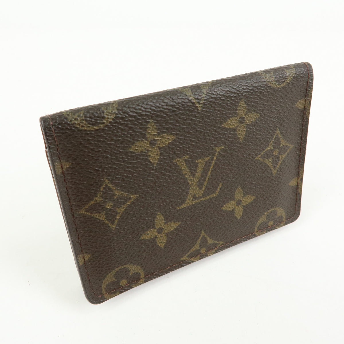 Louis Vuitton Monogram Porte 2 Cartes Vertical Card Case Brown M60533