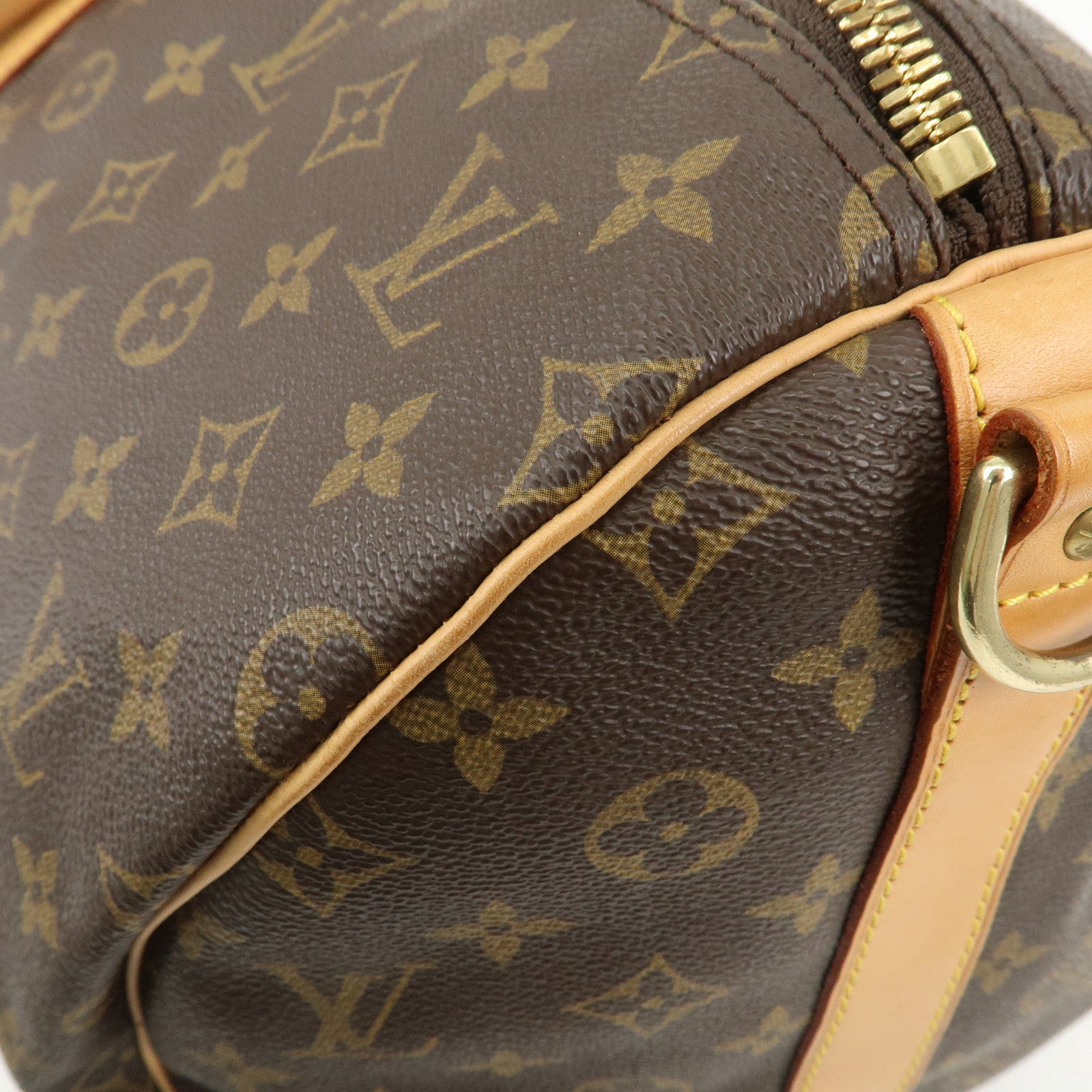 Louis Vuitton Monogram Keep All Bandouliere 55 Bag Brown M41414 Used
