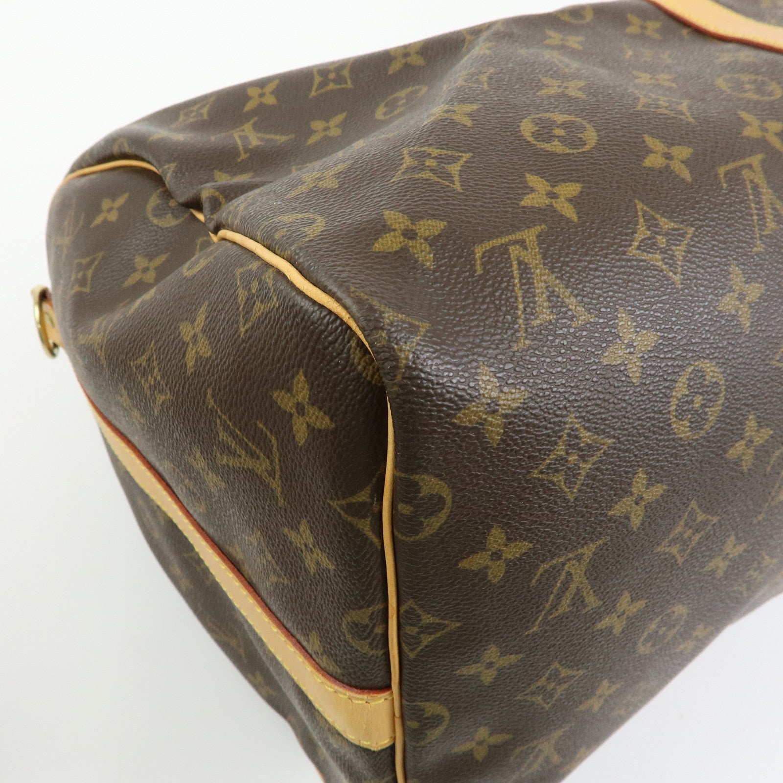 Louis Vuitton Keep All Bandouliere 55 Boston Bag Hand Bag Brown M41414