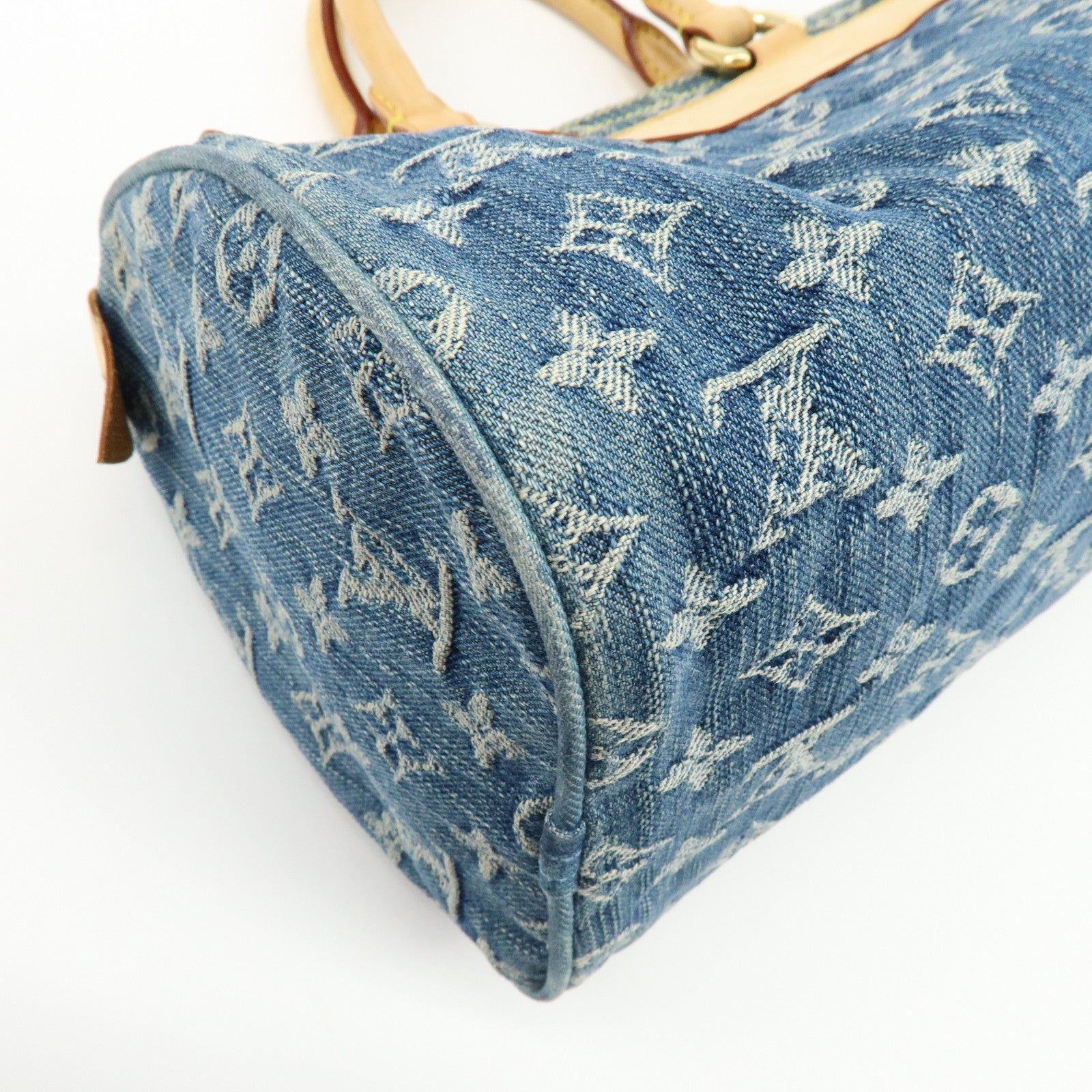 Louis Vuitton Monogram Denim Neo Speedy Boston Bag Blue M95019