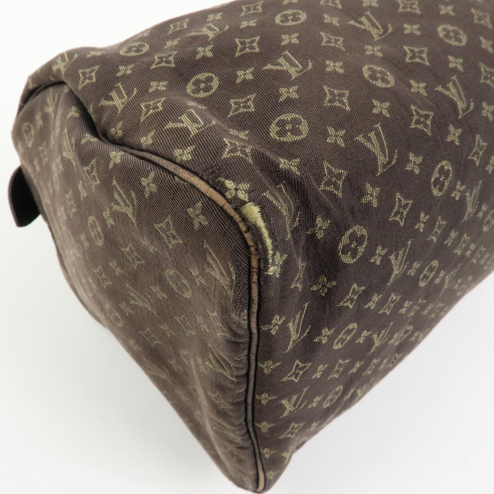 Louis Vuitton Monogram Mini Lin Speedy 30 Boston Bag Ebene M95224