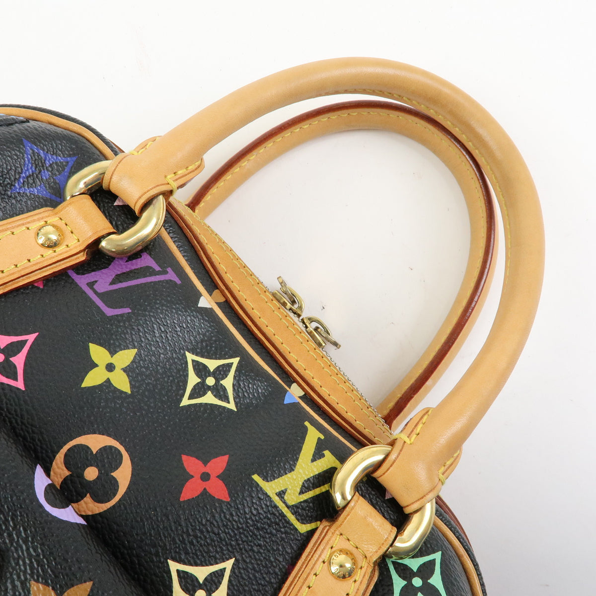 Louis Vuitton Monogram Multicolor Priscilla Hand Bag Noir M40097