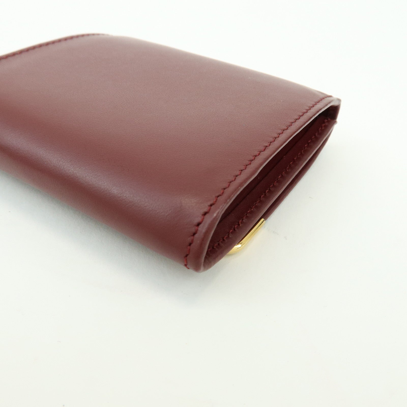 Cartier Must de Cartier Leather Coin Case Bordeaux