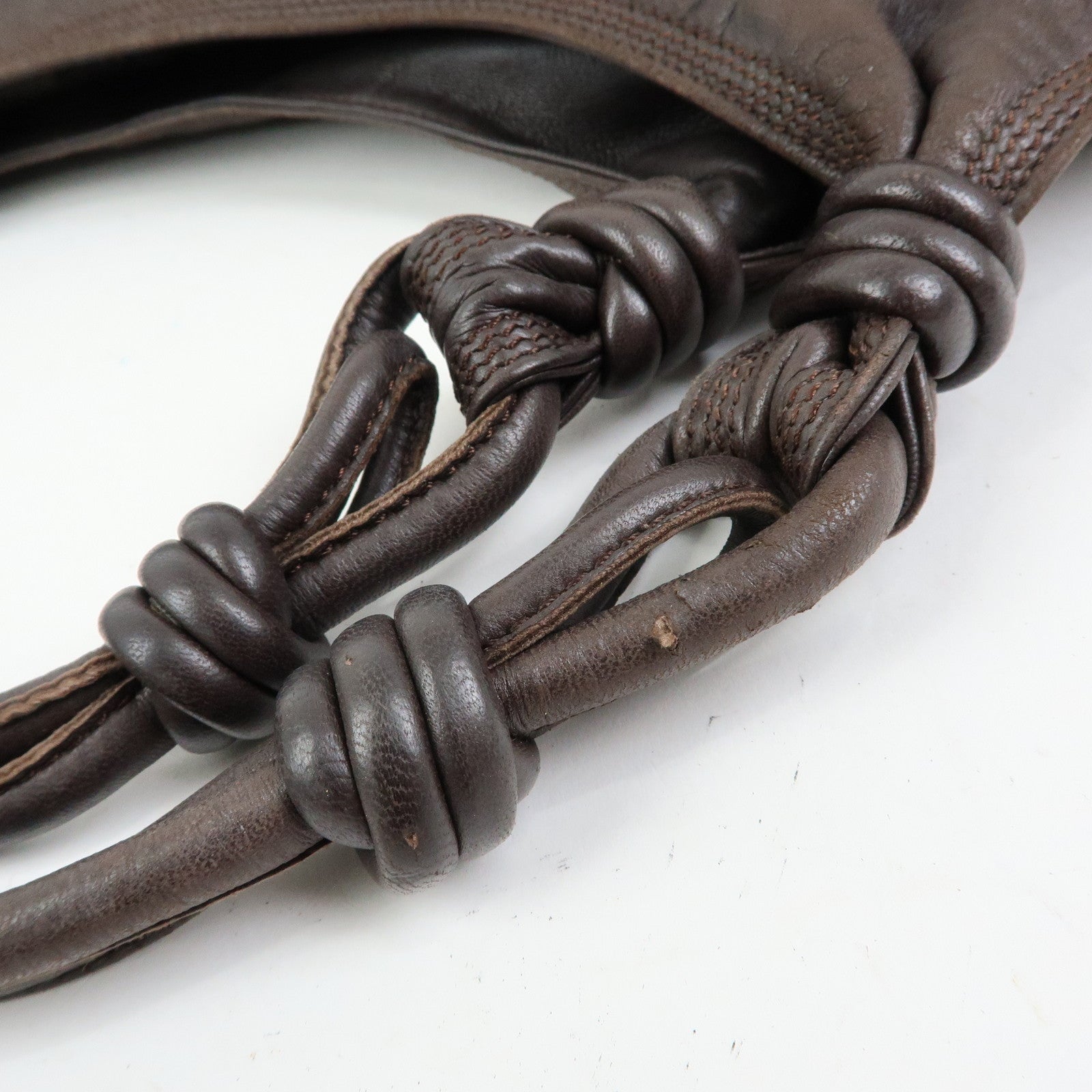 LOEWE Anagram Nappa Leather Shoulder Bag Tote Bag Brown
