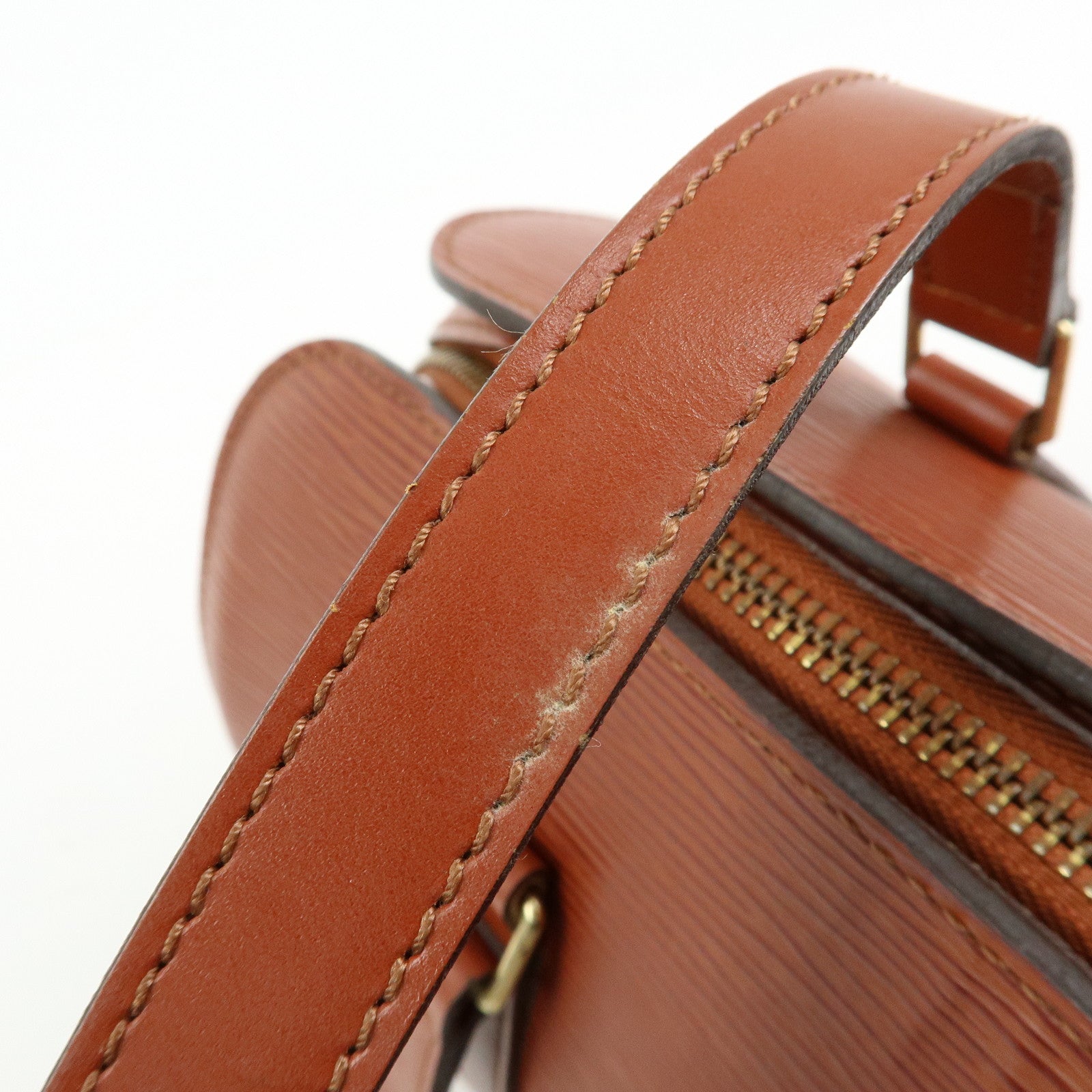 Louis Vuitton Epi Soufflot Leather Hand Bag Kenya Brown M52223