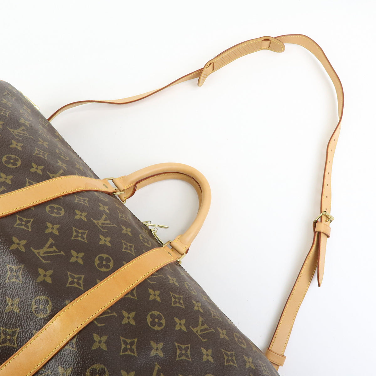 Louis Vuitton Monogram Keep All Bandouliere 55 Boston Bag M41414