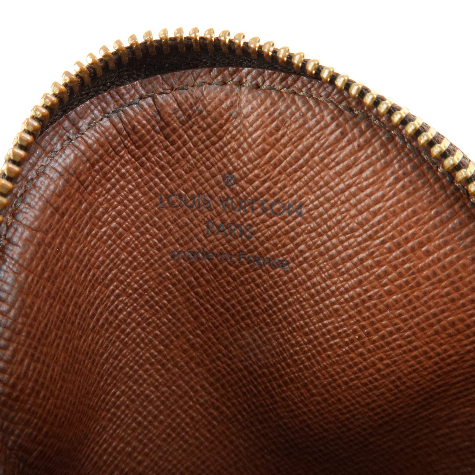 Louis Vuitton Monogram Porte Monnaie Rond Coin Case Brown M61926