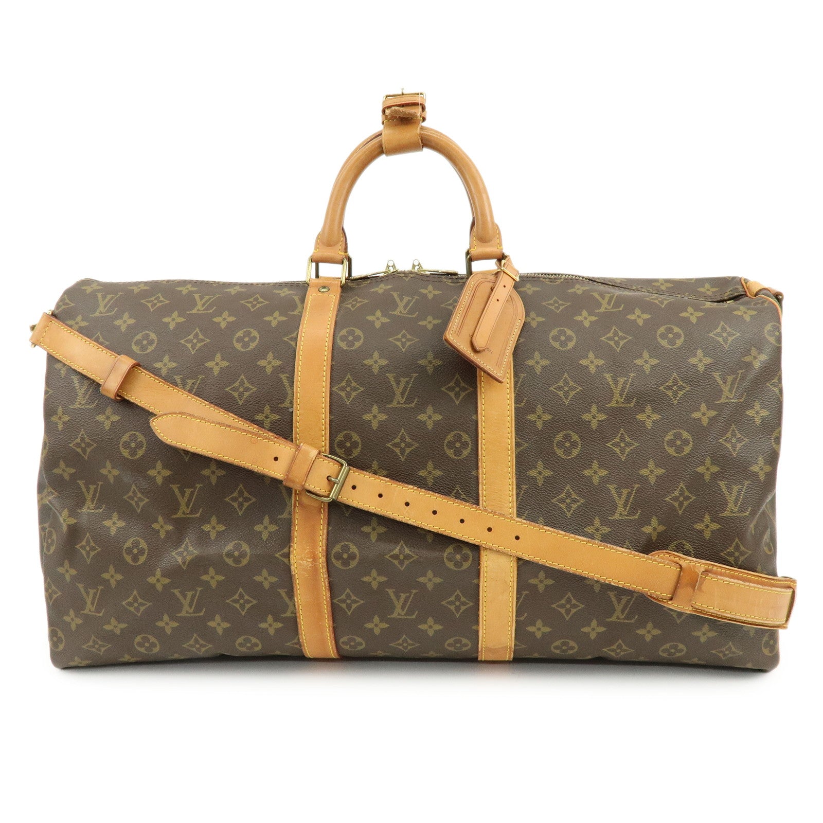 Louis Vuitton Monogram Keep All Bandouliere 55 Boston Bag M41414