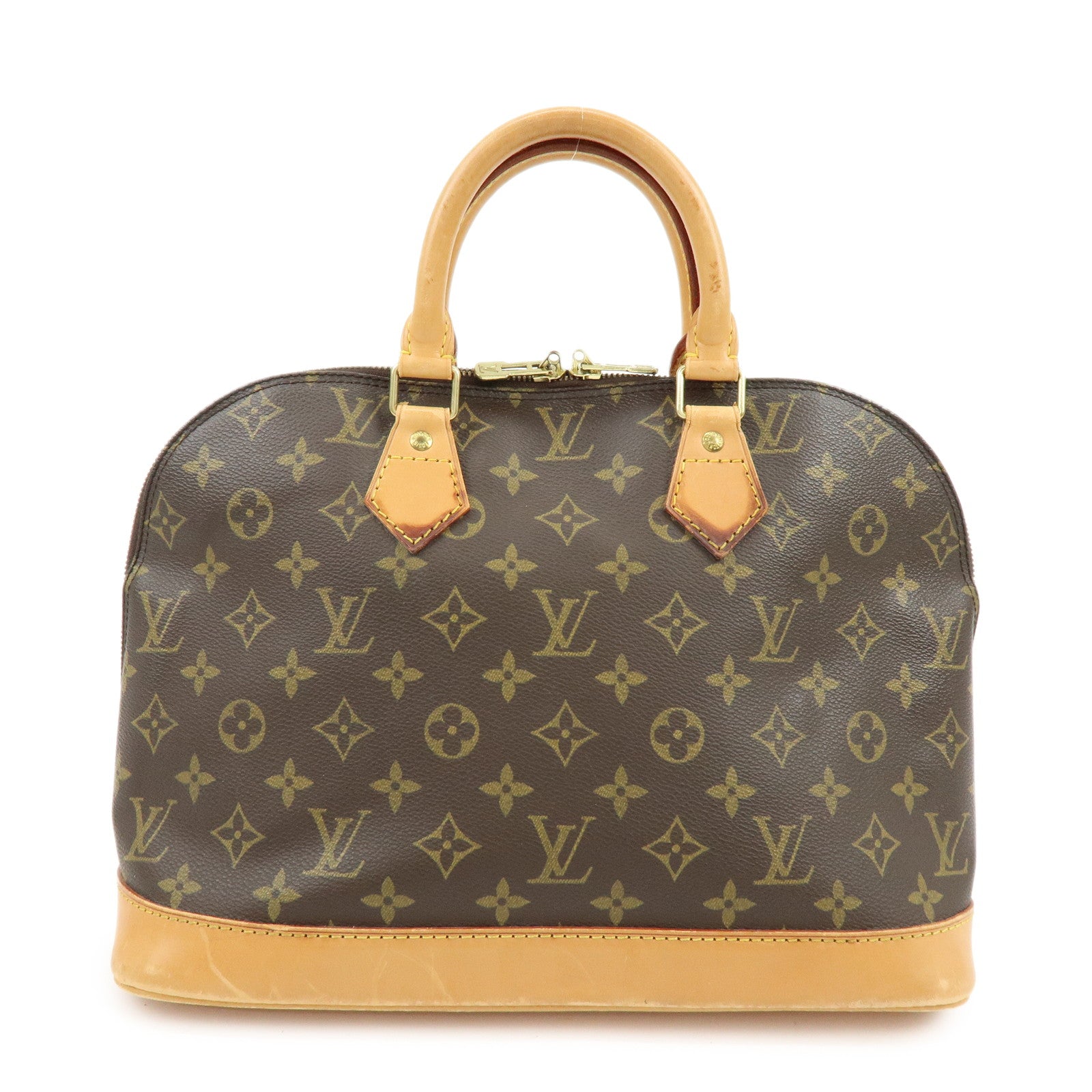 Louis Vuitton Monogram Canvas Alma Hand Bag Brown M51130