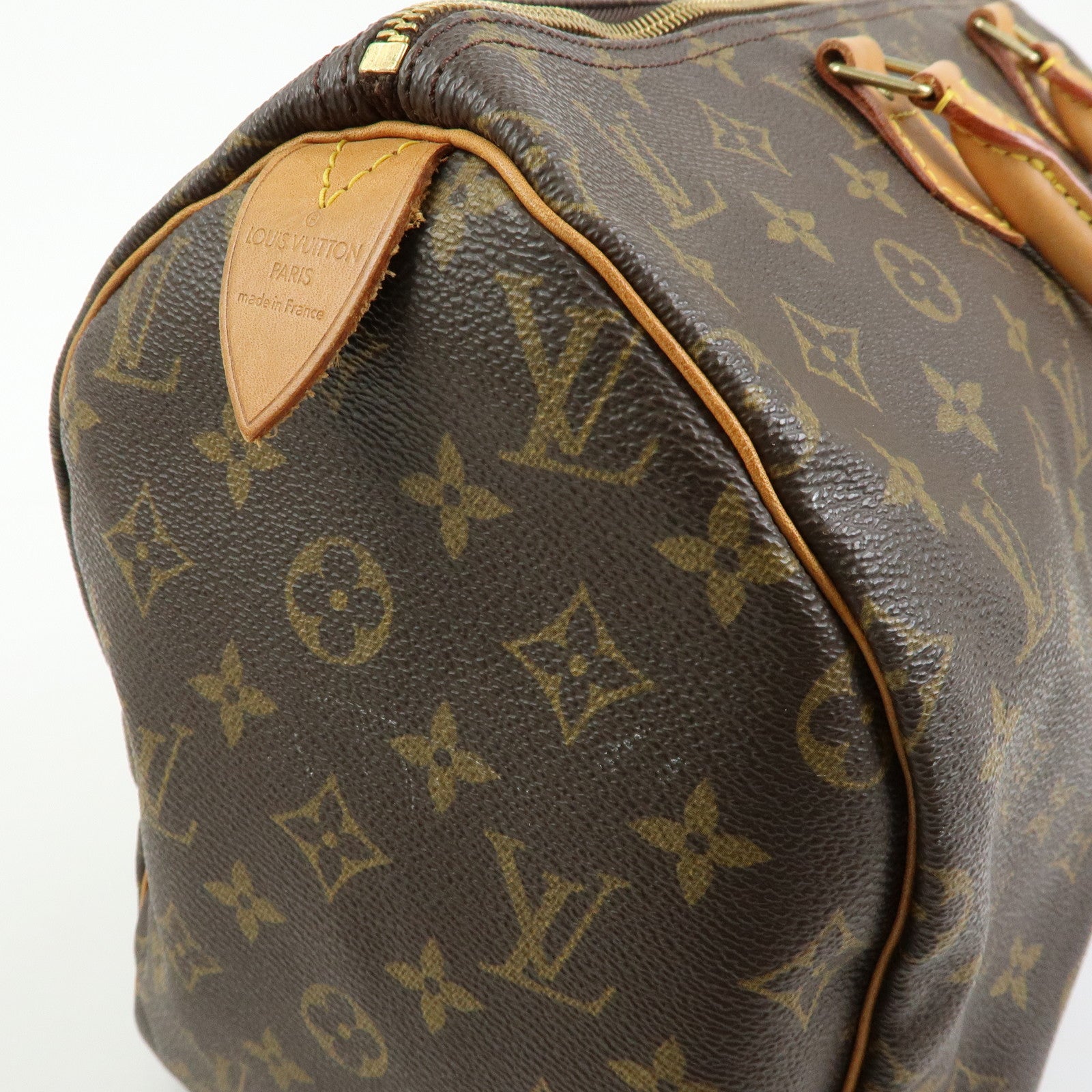 Louis Vuitton Monogram Speedy 40 Hand Bag Boston Bag Brown M41522
