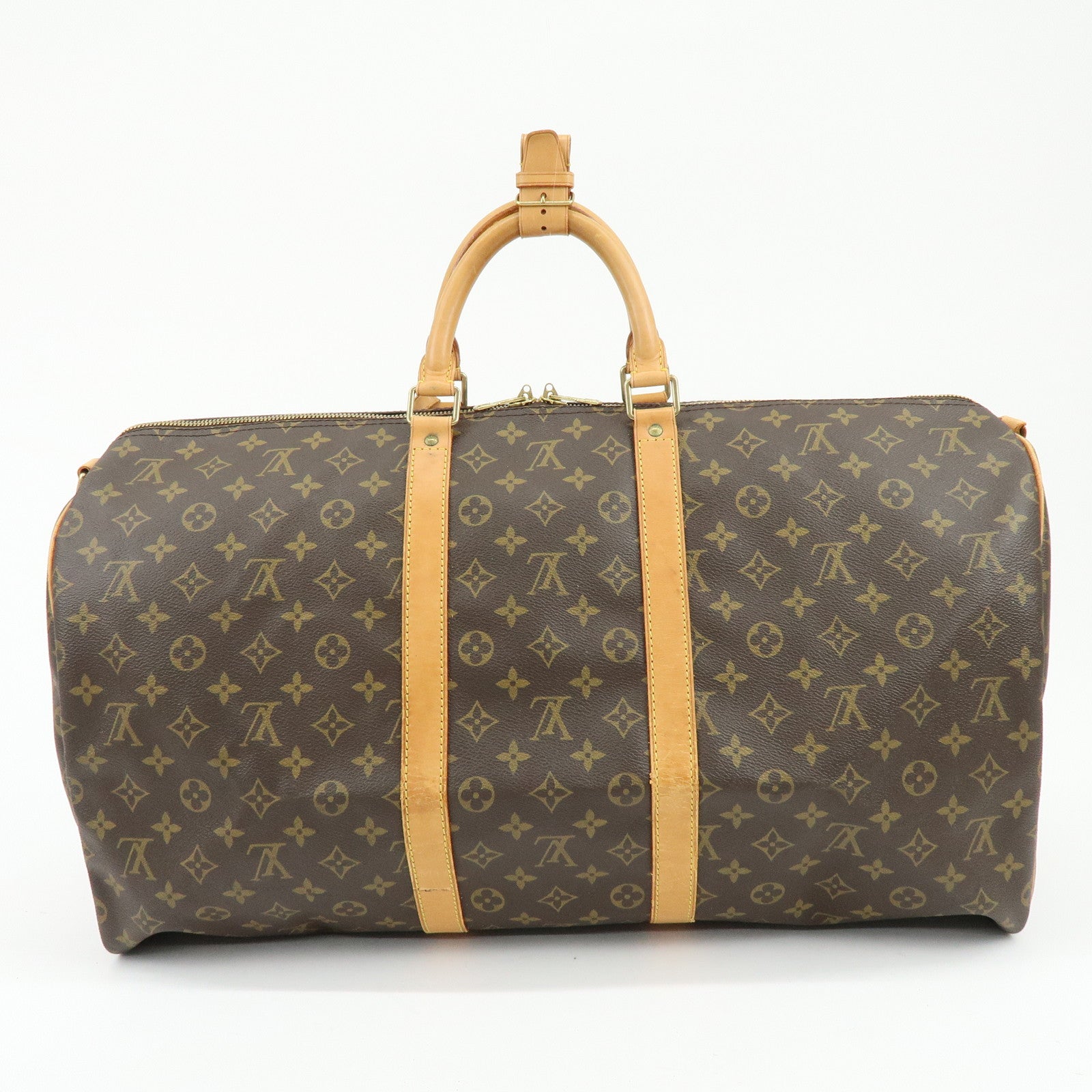 Louis Vuitton Monogram Keep All Bandouliere 55 Boston Bag M41414