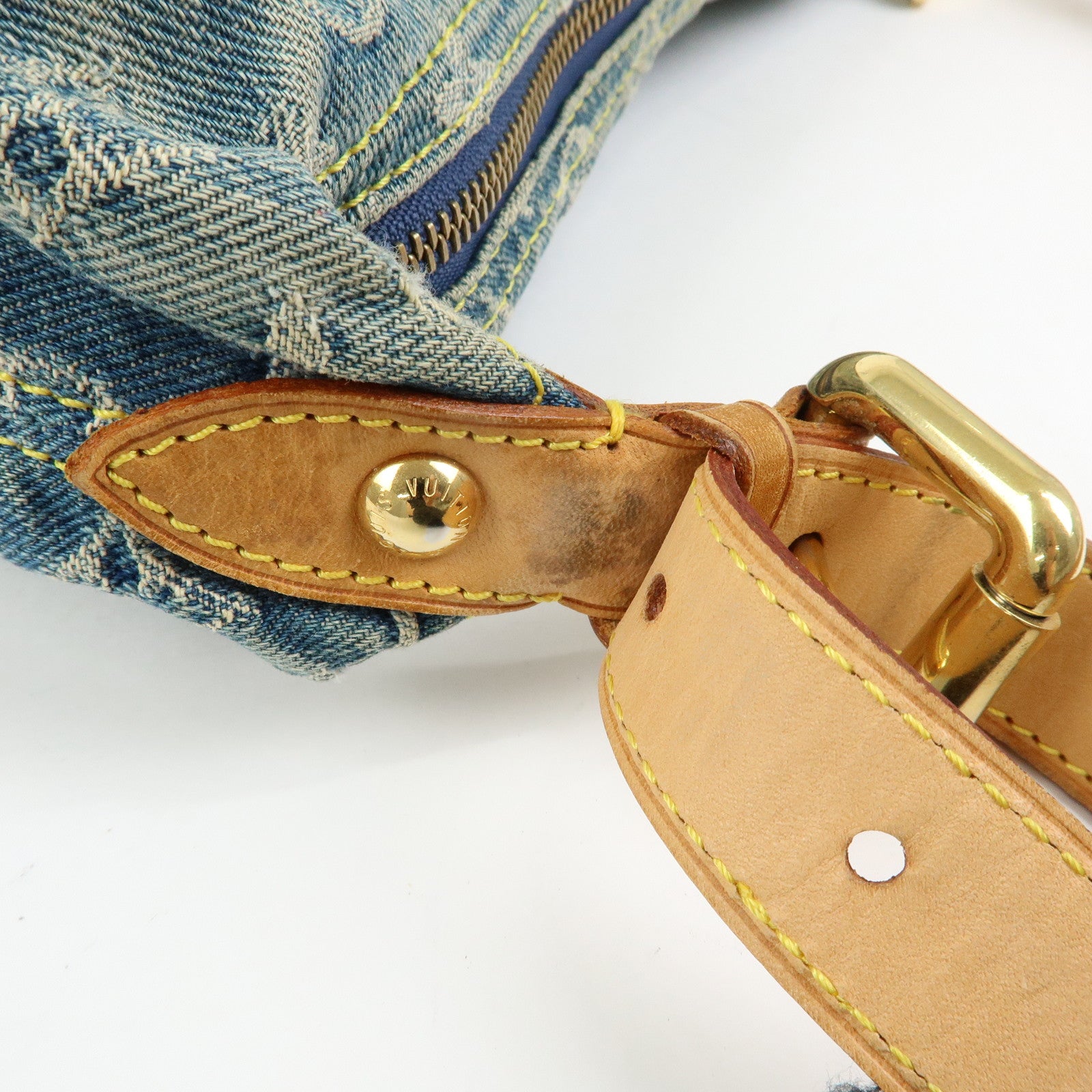 Louis Vuitton Monogram Denim Baggy PM 2Way Bag Shoulder Bag M95049