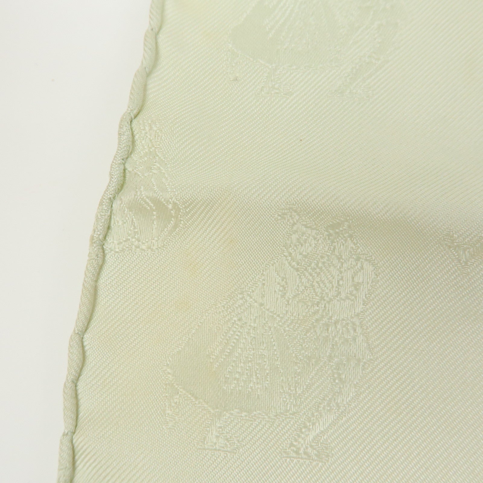 HERMES Carre 90 Lot of 3 Silk 100% Scarf Gray Ivory Light Green