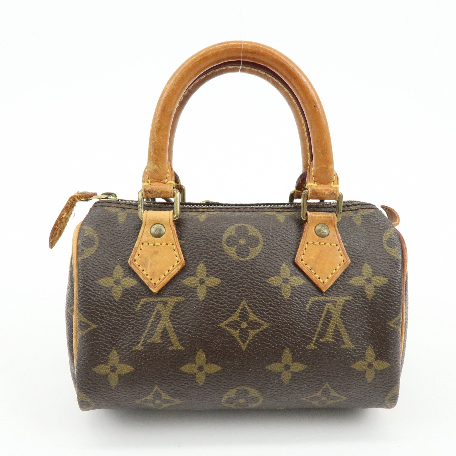 Louis Vuitton Monogram Canvas Mini Speedy Hand Bag & Strap M41534
