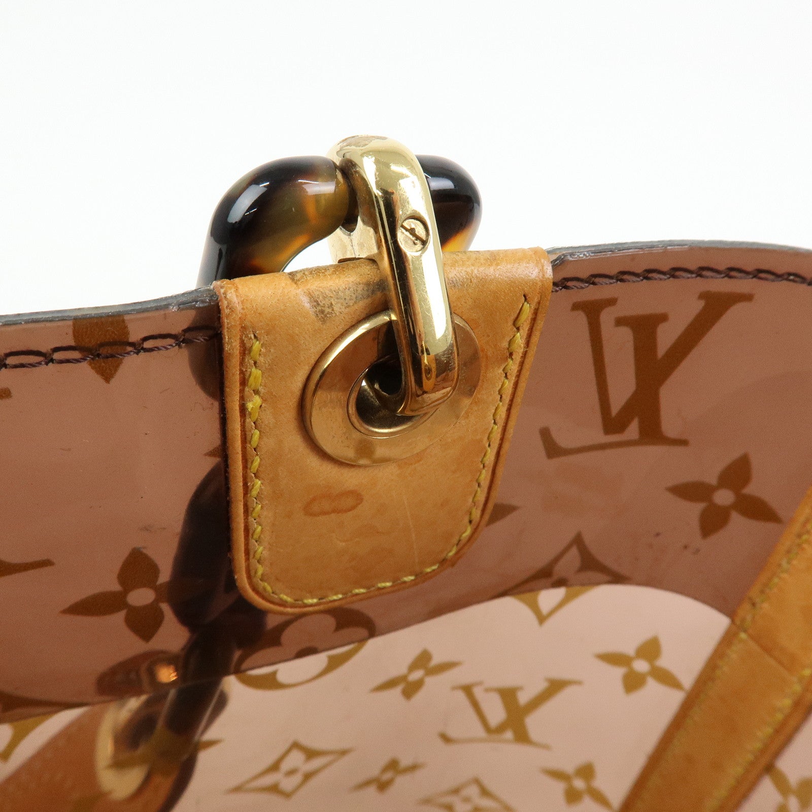 Louis Vuitton Monogram Cabas Ambre PM Tote Bag Clear Brown M92502