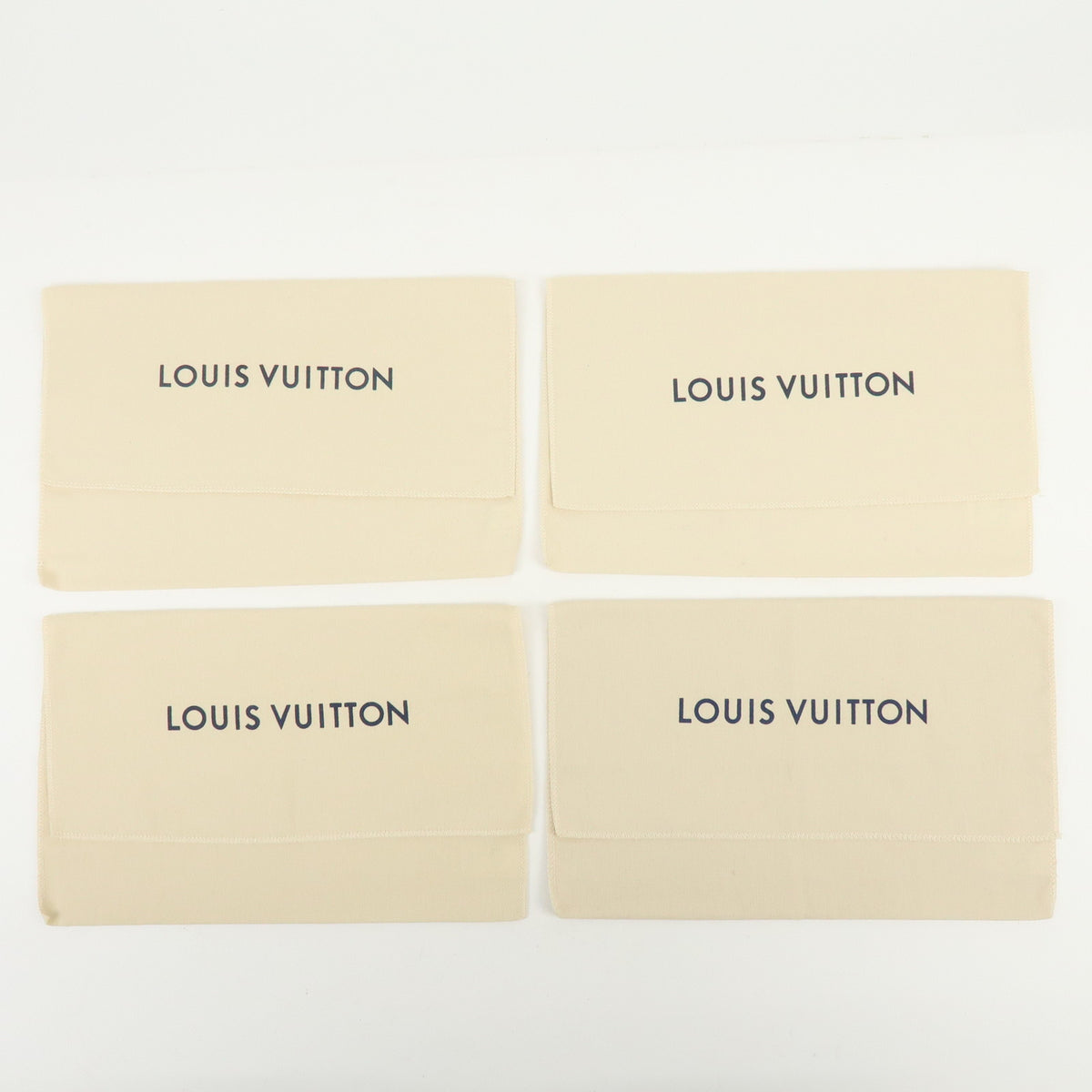 Louis Vuitton Lot of 15 Dust Bag Storage Bag Flap Style Beige