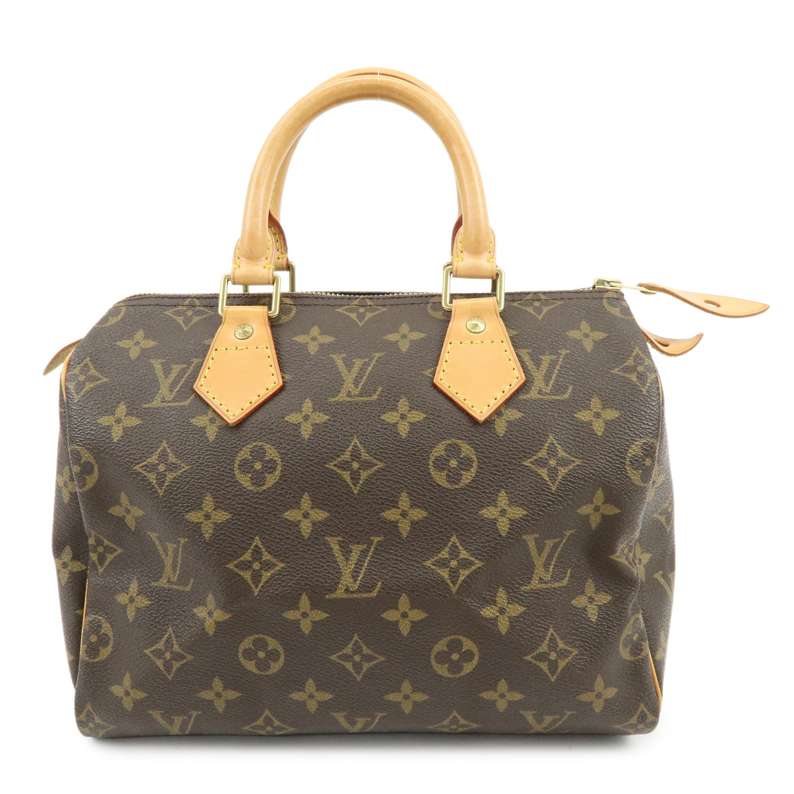 Louis Vuitton Monogram Speedy 25 Boston Bag Hand Bag Brown M41528