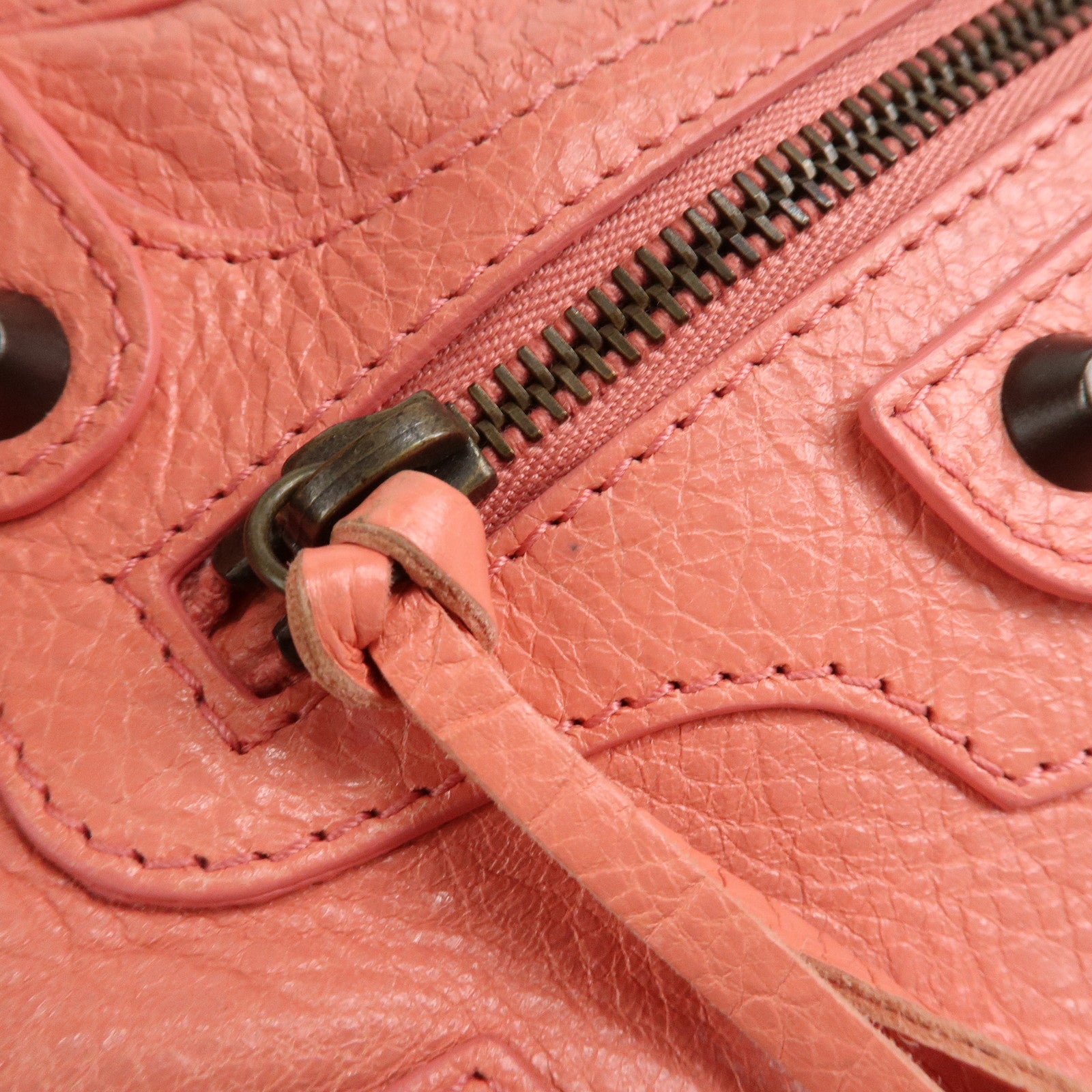 BALENCIAGA The First Leather 2Way Bag Shoulder Bag Pink 103208 Used