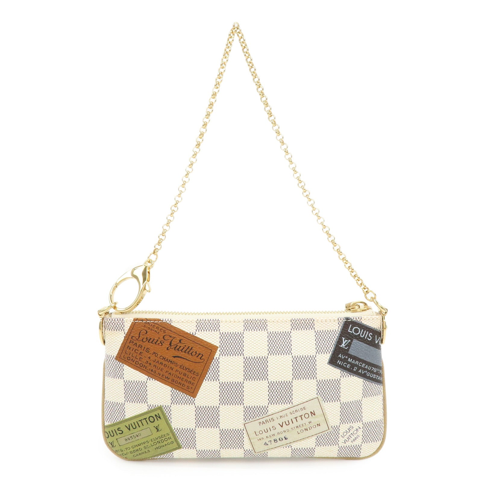 Louis Vuitton Damier Azur Travel Colletion Pochette Milla MM N63078