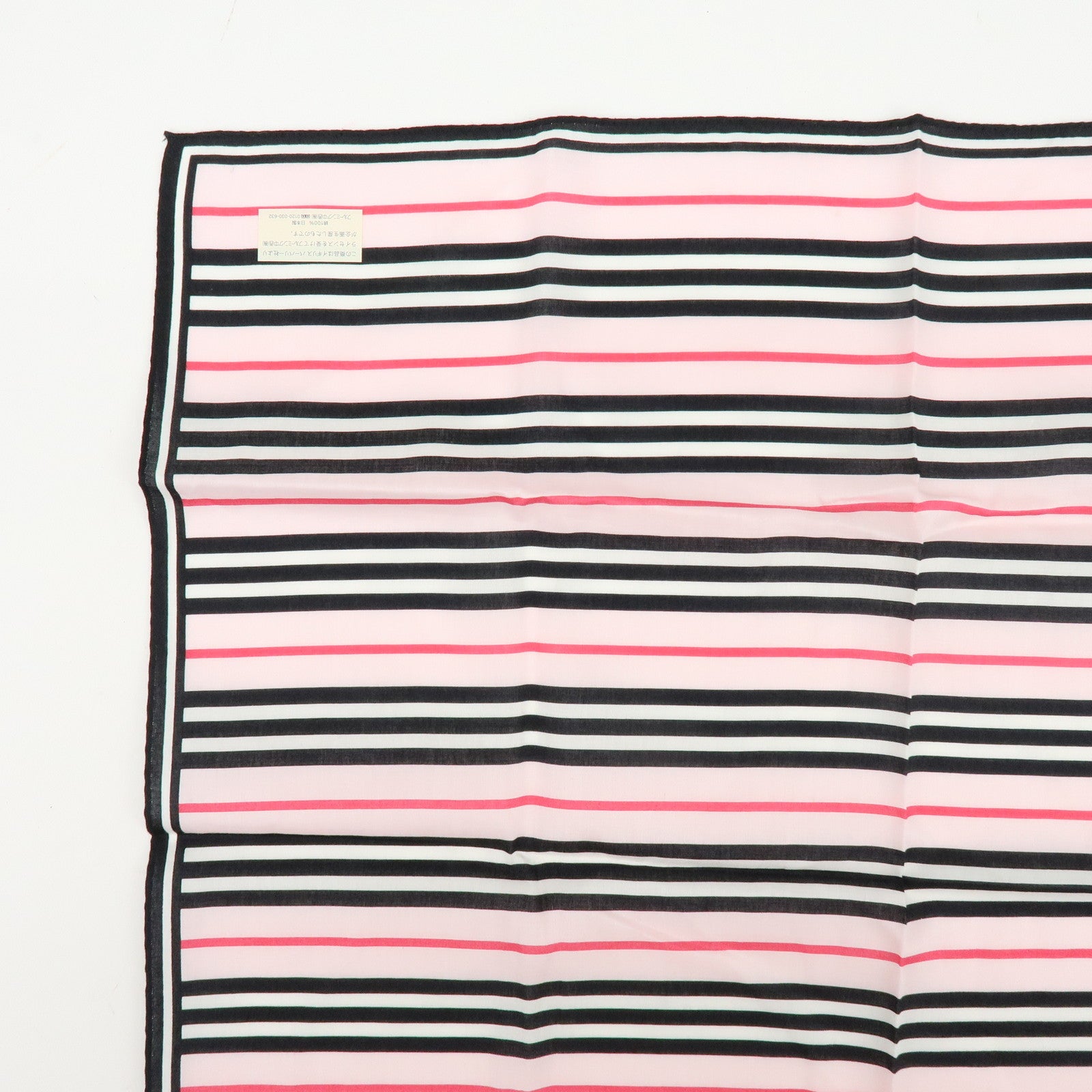 BURBERRY Set of 2 Nova Plaid Cotton 100% Handkerchief Scarf Pink Beige