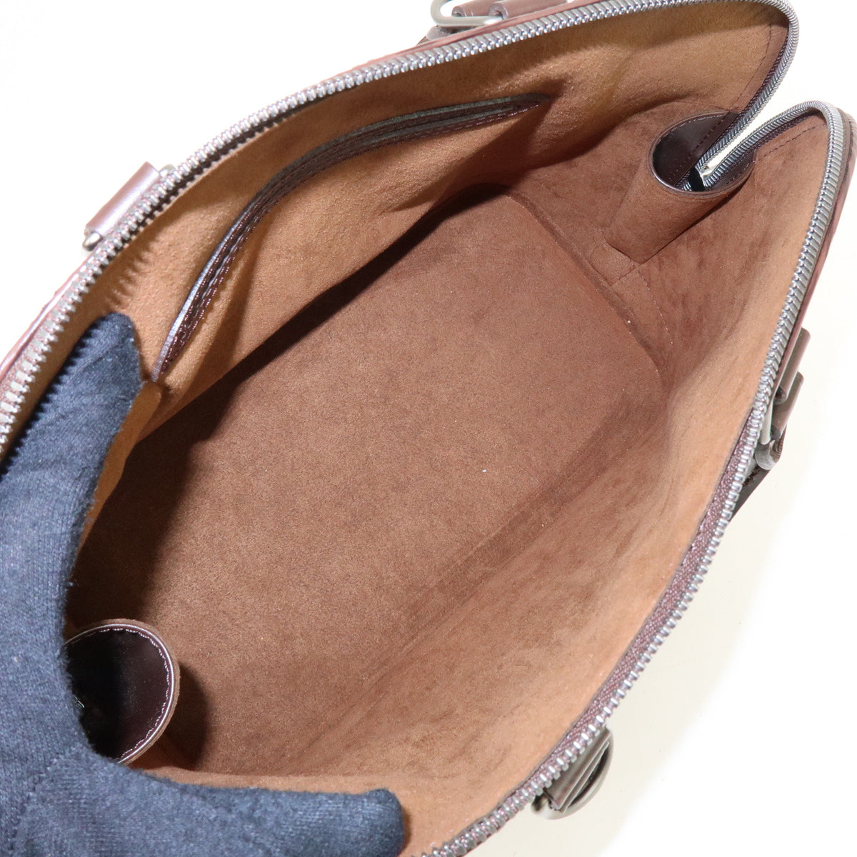 Louis Vuitton Epi Alma Leather Hand Bag Mocha Brown M5214D