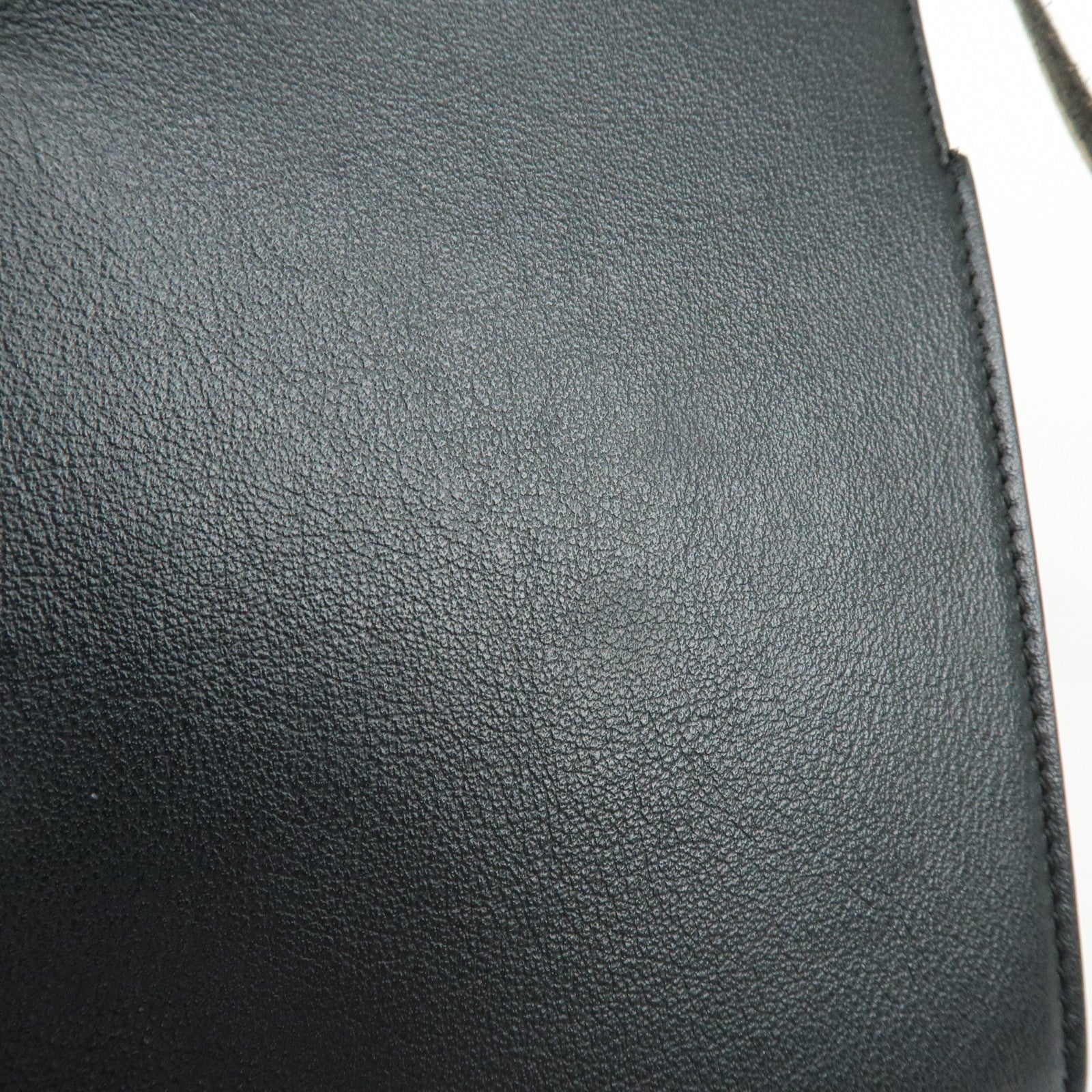 FENDI Peekaboo Leather Shoulder Bag Phone Case Black 8M0442 A5DY