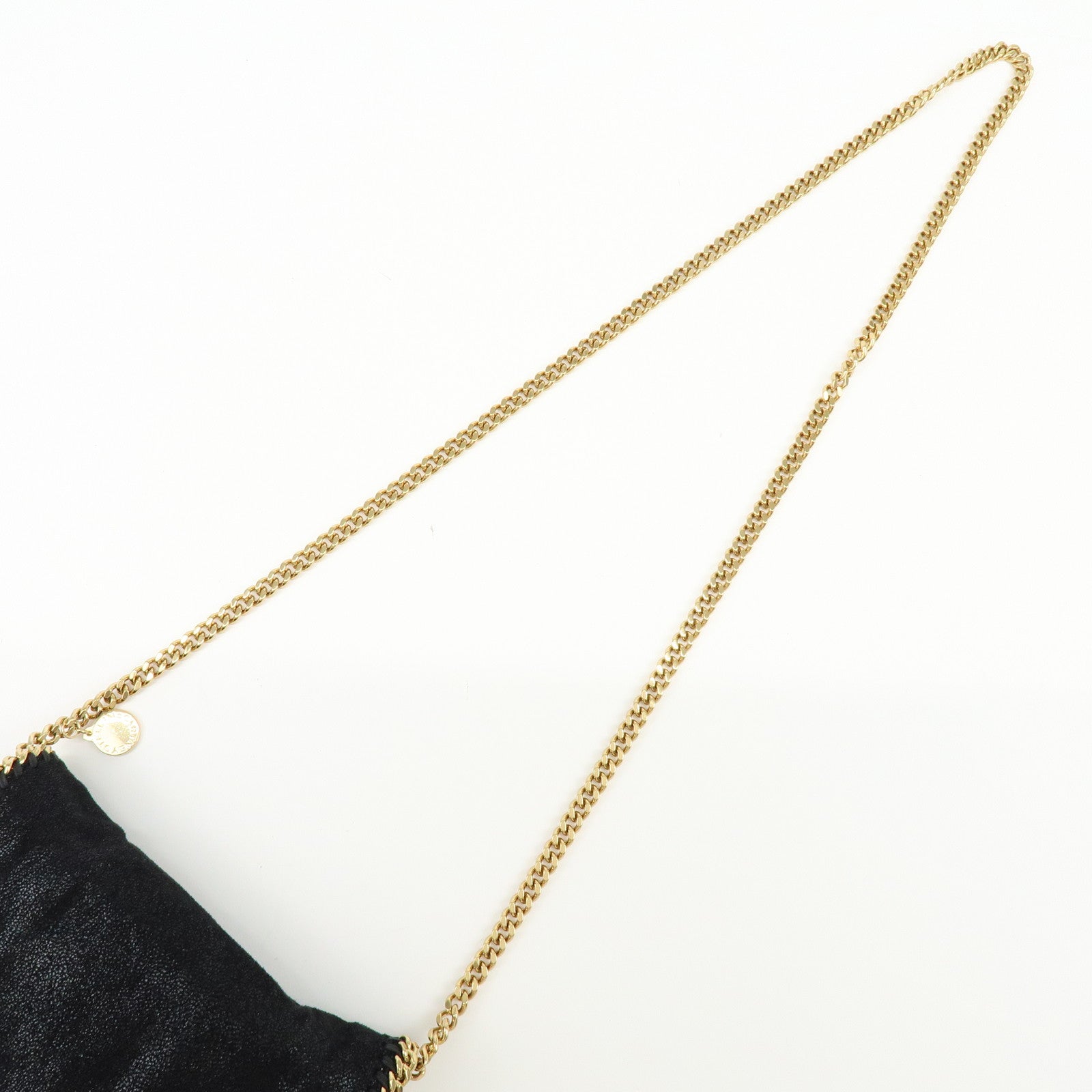 STELLA MCCARTNEY Falabella Faux Leather Shoulder Bag Black 495150