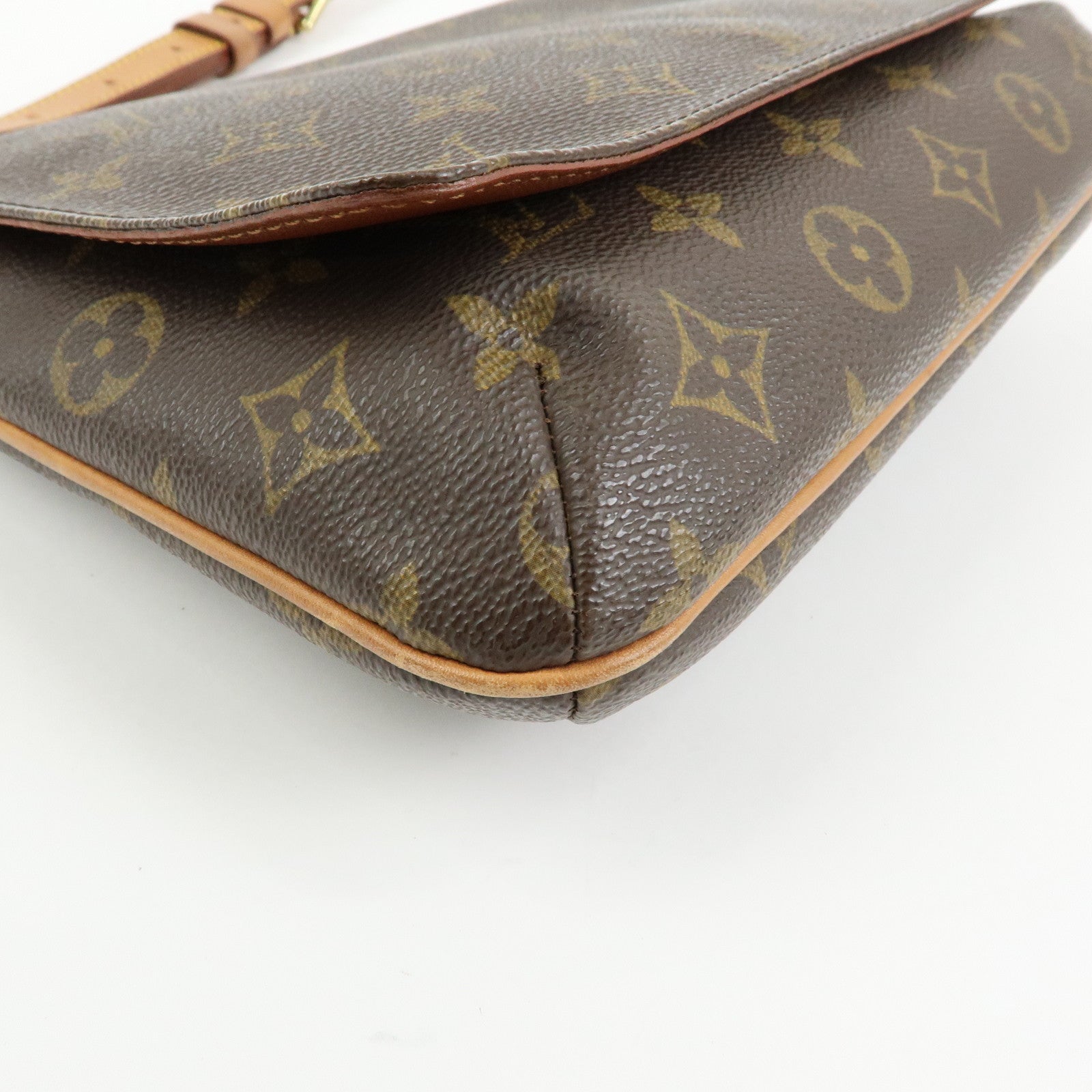 Louis Vuitton Monogram Musette Tango Short Shoulder Bag Brown M51257