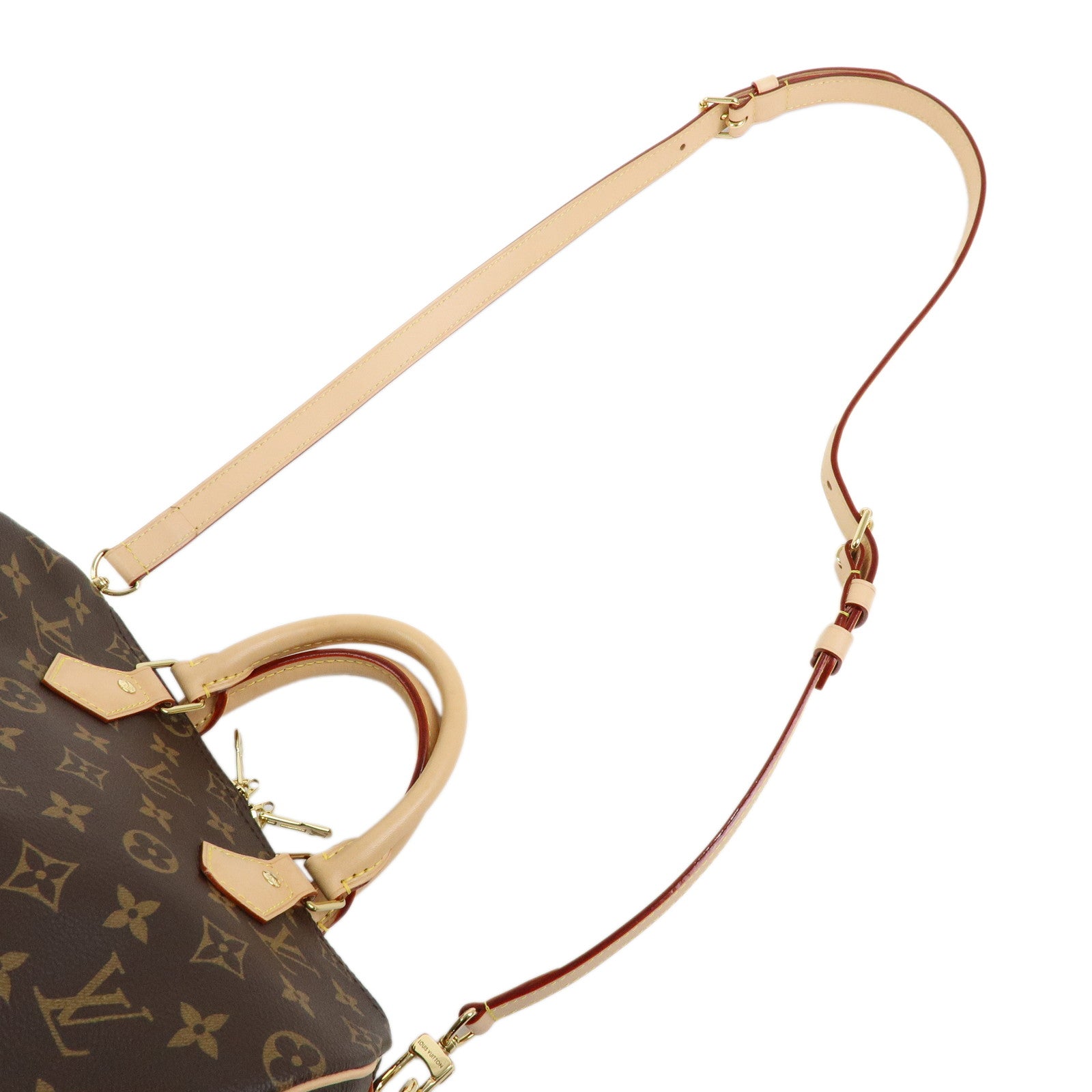 Louis Vuitton Monogram Speedy Bandouliere 25 2Way Bag Brown M46977